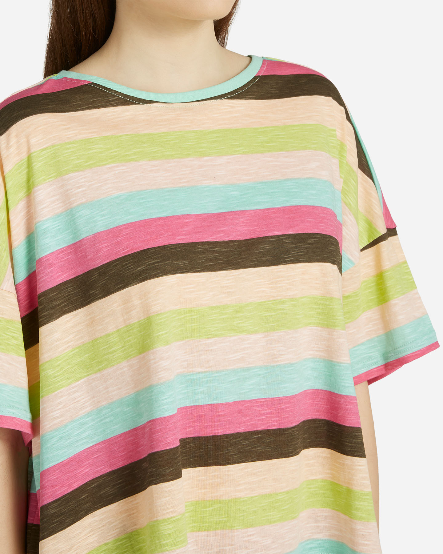 T-shirt MISTRAL MULTICOLOR STRIPES W - Color mix - 4 | Cisalfa Sport