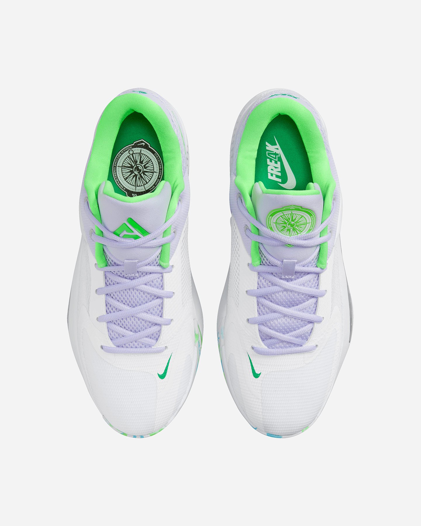 Scarpe basket NIKE ZOOM FREAK 4  - Bianco - 3 | Cisalfa Sport