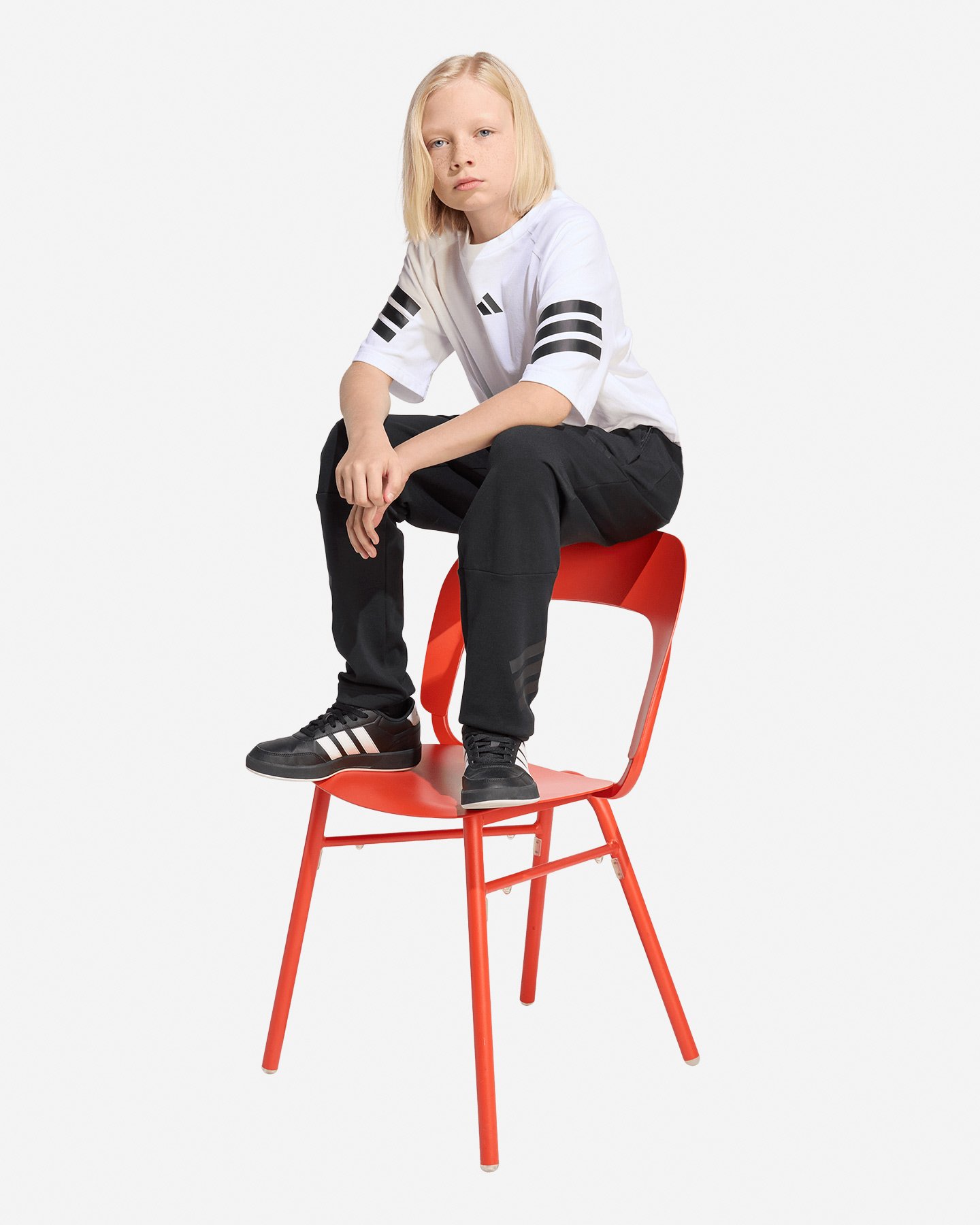 Pantalone ADIDAS FUTURE ICONS 3STRIPES JR - Nero - 3 | Cisalfa Sport