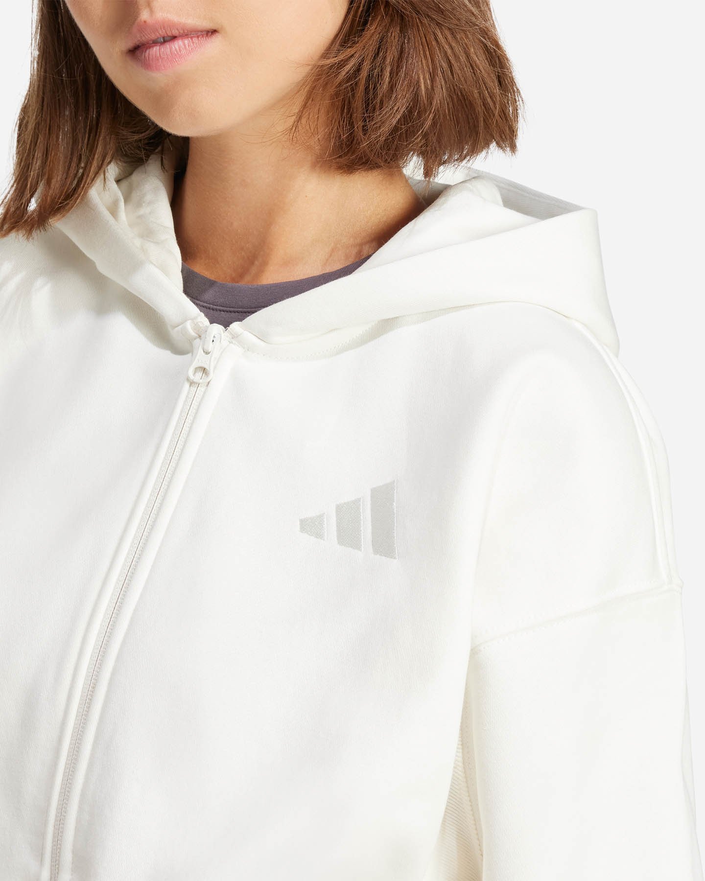 Felpa ADIDAS SZN W - Bianco - 5 | Cisalfa Sport