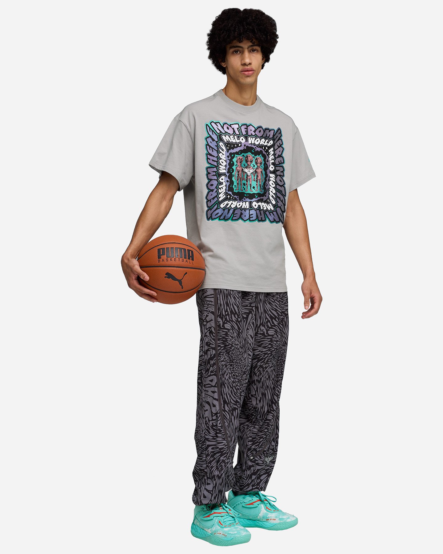 Abbigliamento basket PUMA MELO WORLD M - Nero - 4 | Cisalfa Sport