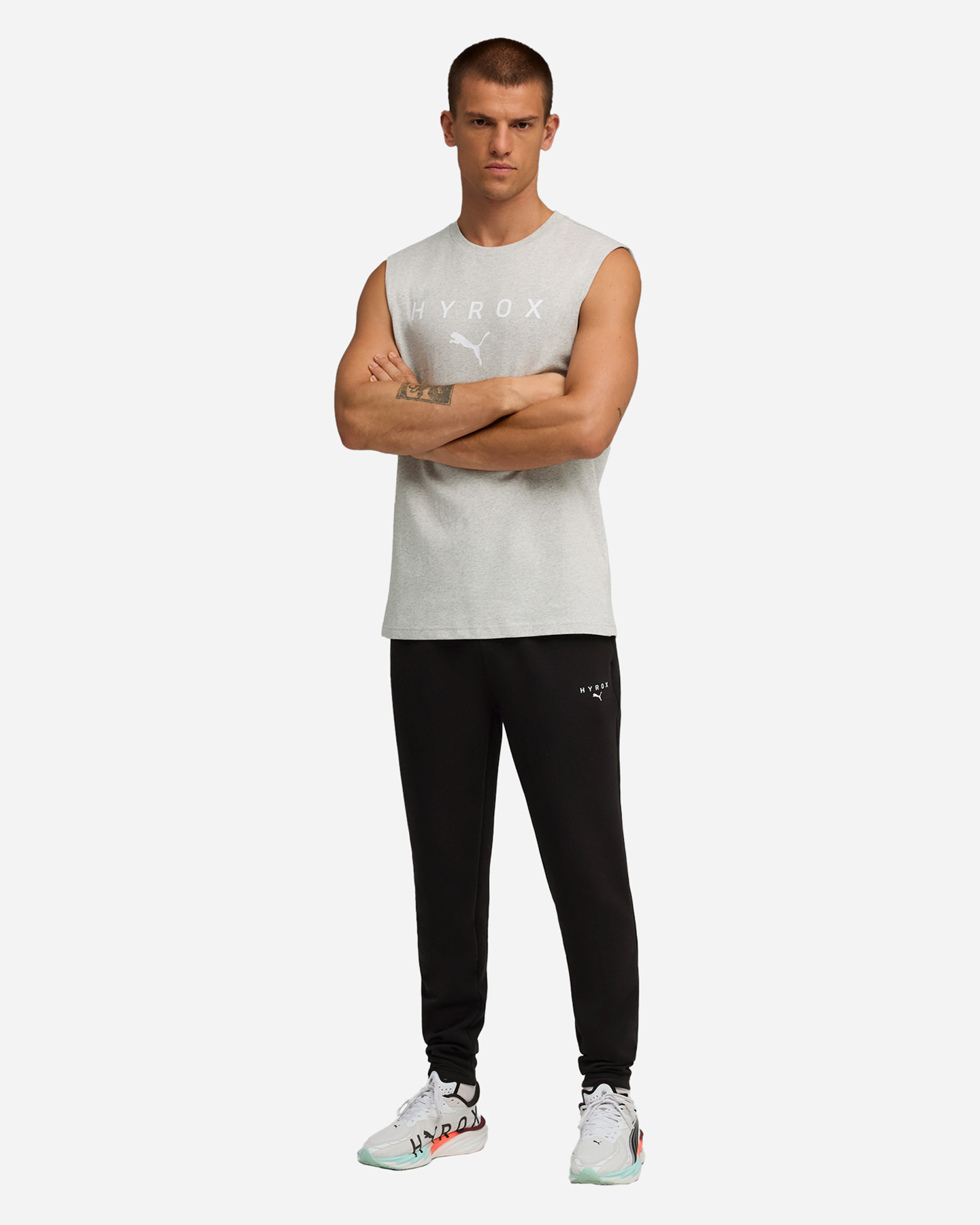 Canotta training PUMA HYROX GRAPHIC M - Grigio - 3 | Cisalfa Sport