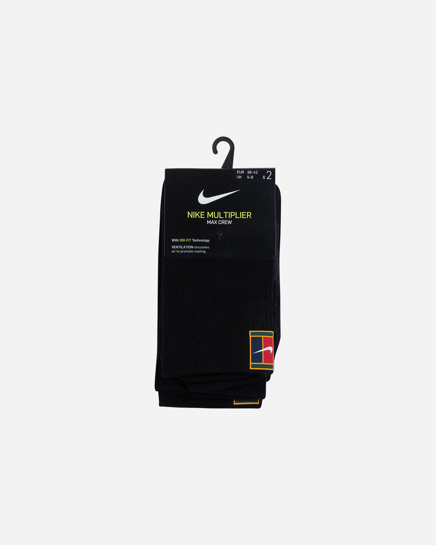 Calze tennis NIKE BIPACK CREW CUSHIONED  - Nero - 2 | Cisalfa Sport