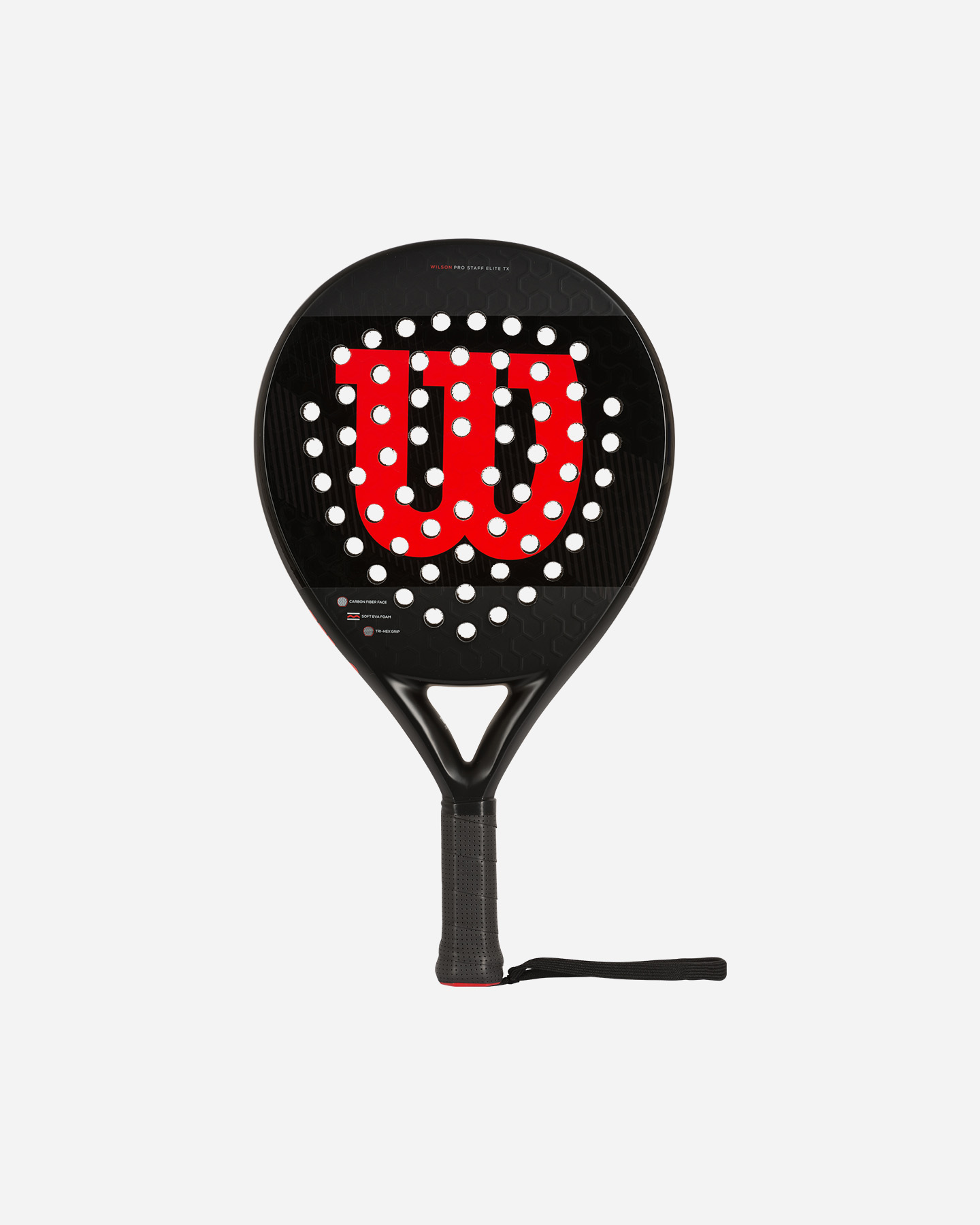 Racchetta padel intermedia WILSON PRO STAFF ELITE TX PADEL - Nero - 0 | Cisalfa Sport