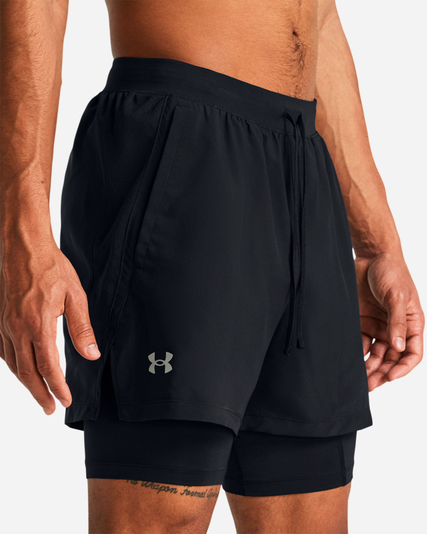 Short running UNDER ARMOUR LAUNCH 5 2IN1 M - Nero - 5 | Cisalfa Sport
