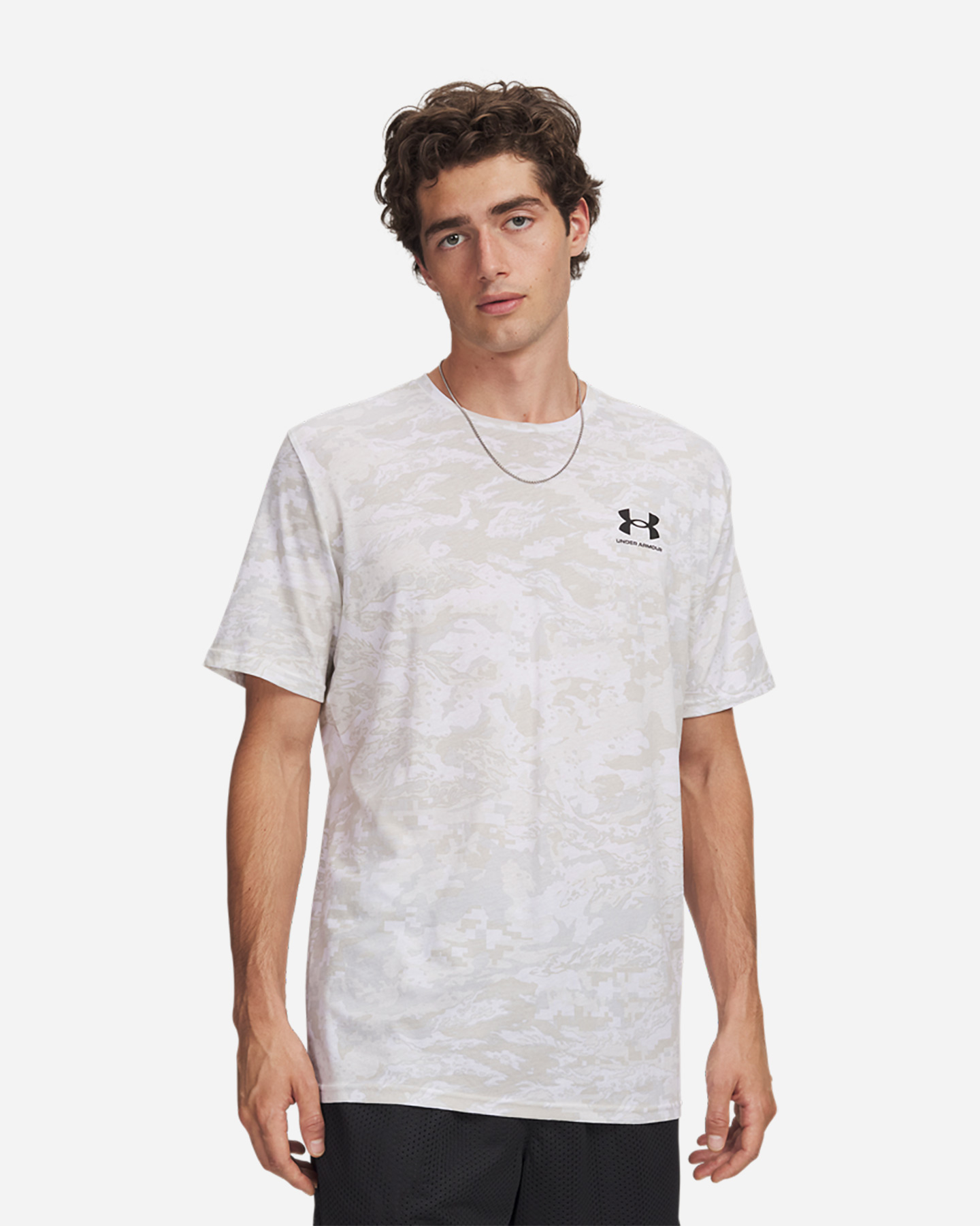 T-shirt UNDER ARMOUR CAMO SMALL LOGO M - Bianco - 2 | Cisalfa Sport