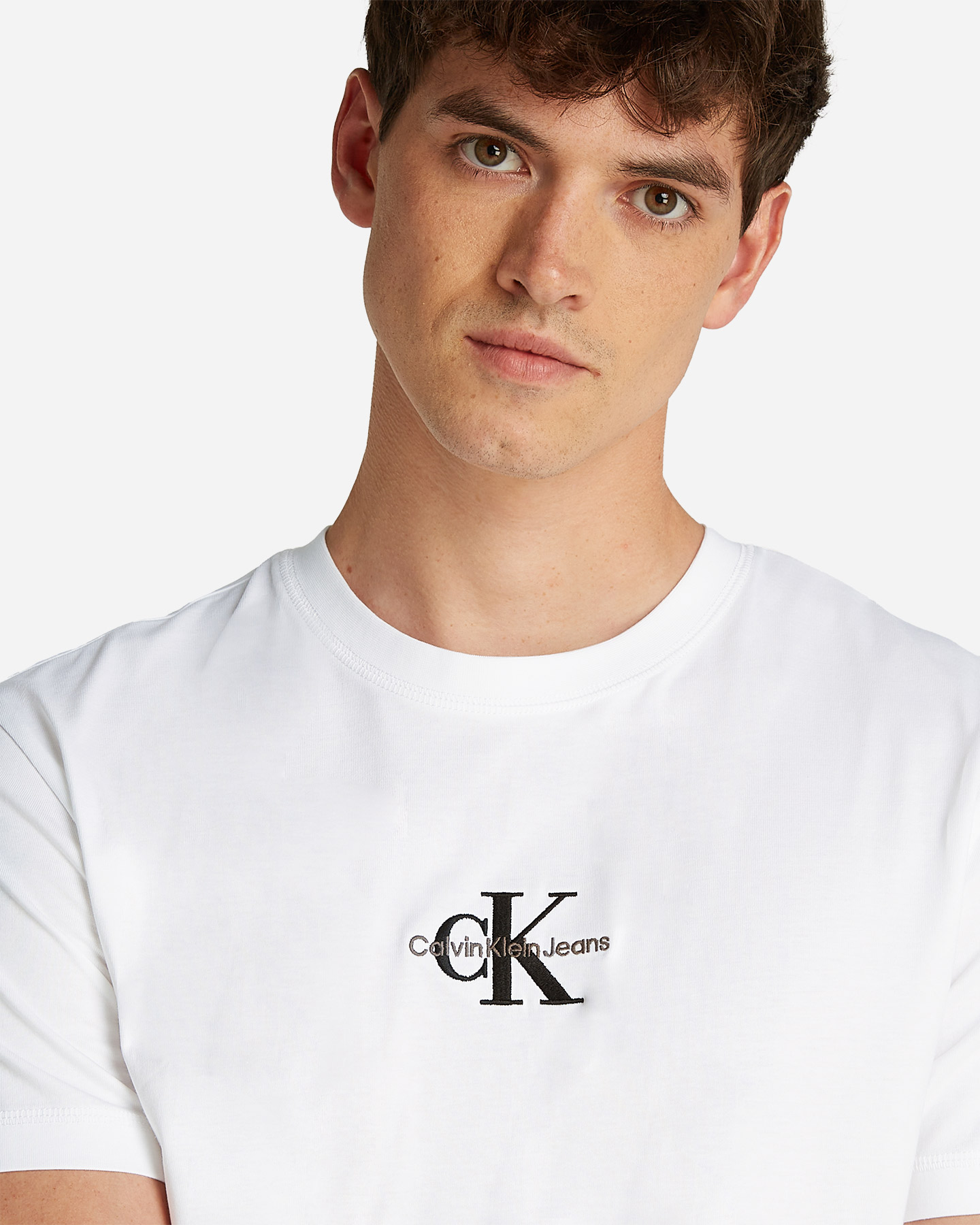 T-shirt CALVIN KLEIN JEANS MONOLOGO M - Bianco - 5 | Cisalfa Sport
