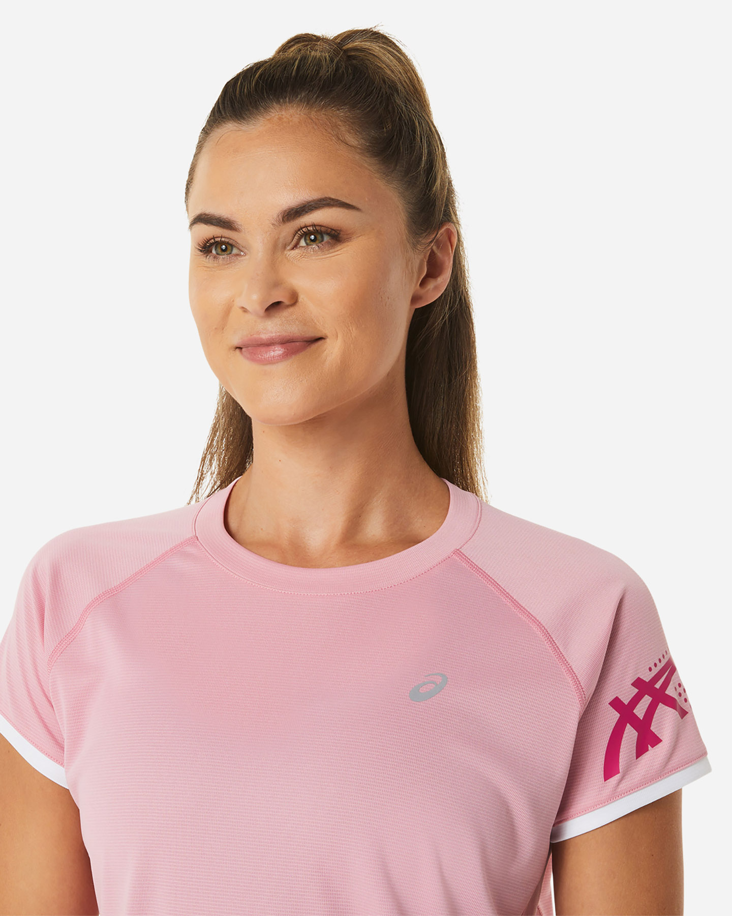 T-shirt running ASICS ICON W - Rosa - 3 | Cisalfa Sport