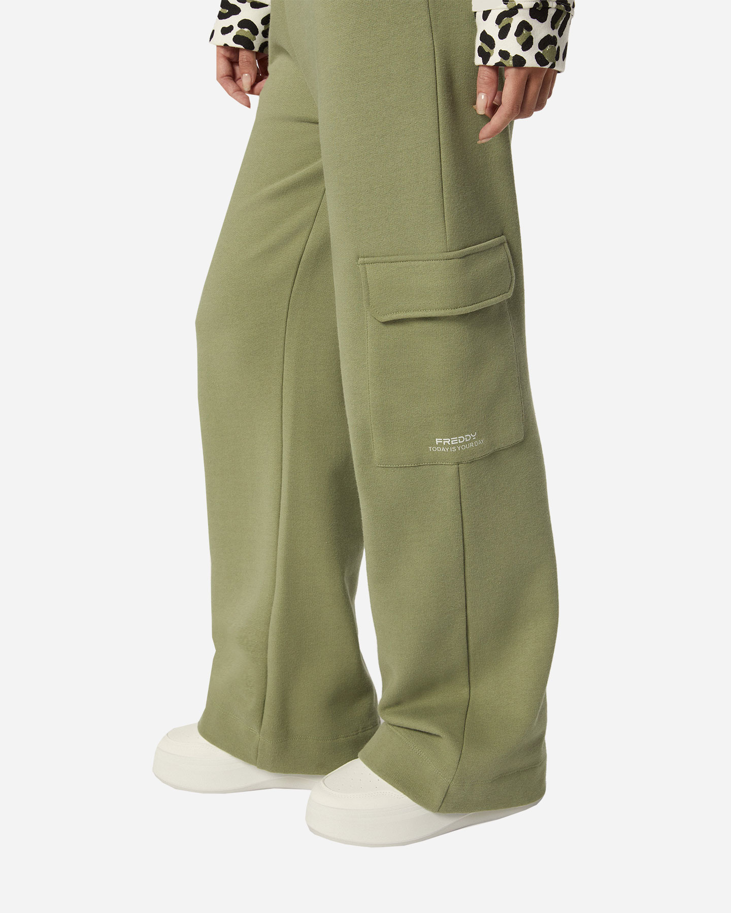 Pantalone FREDDY CARGO STRAIGHT W - Verde - 3 | Cisalfa Sport