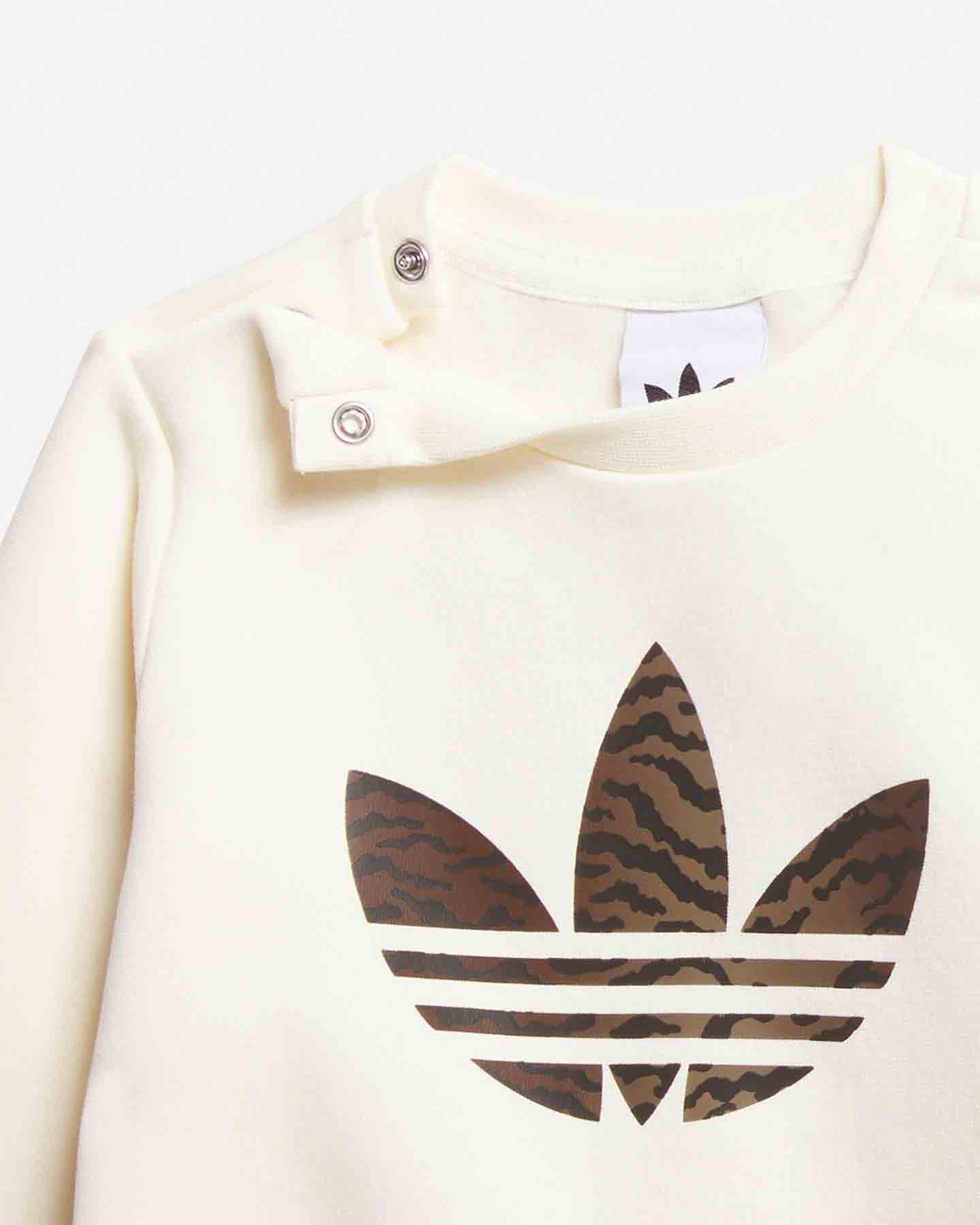 Tuta ADIDAS CREW SET INFANT JR - Marrone - 4 | Cisalfa Sport