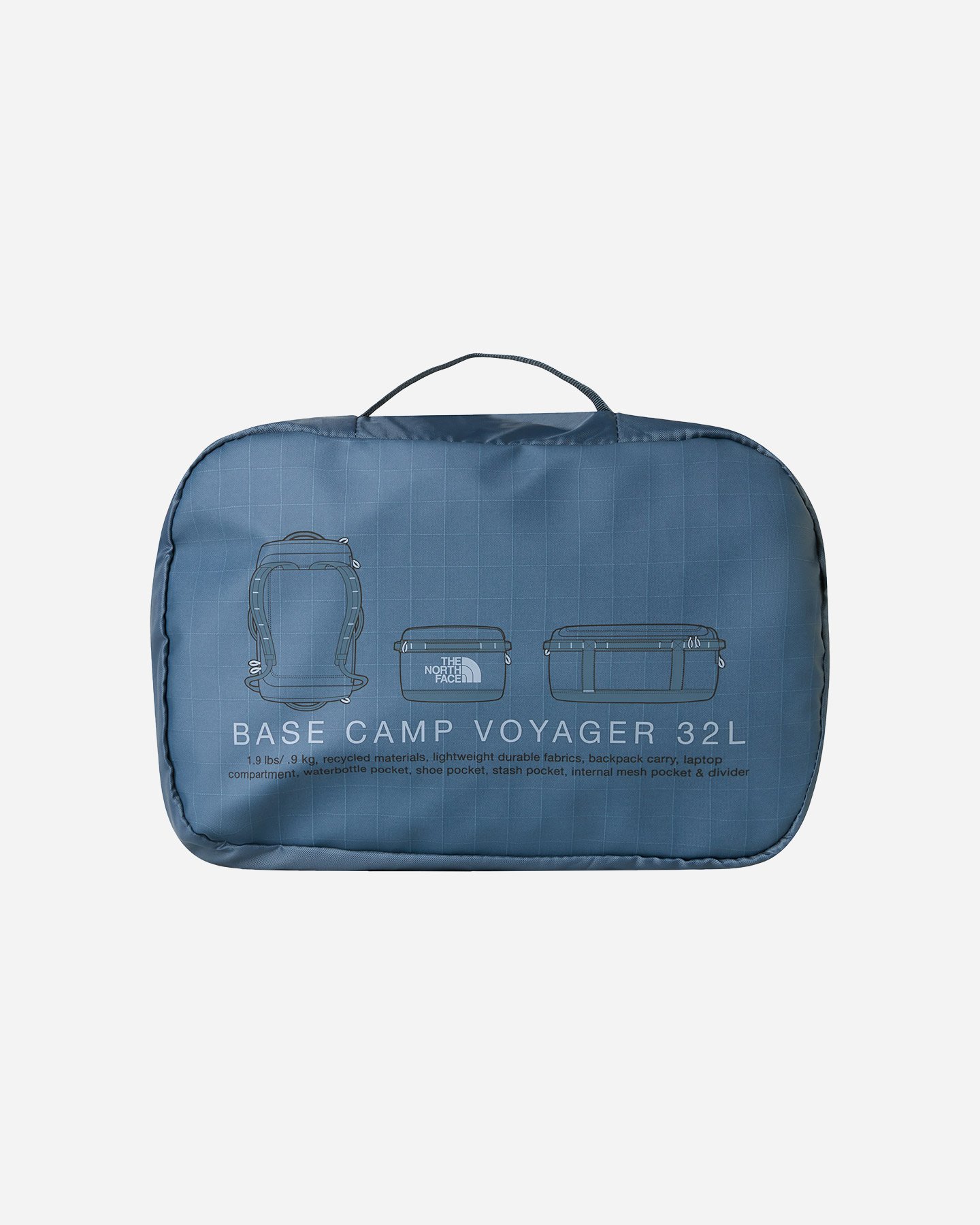 Borsa THE NORTH FACE BASE CAMP VOYAGER DUFFEL 32L  - Grigio - 4 | Cisalfa Sport