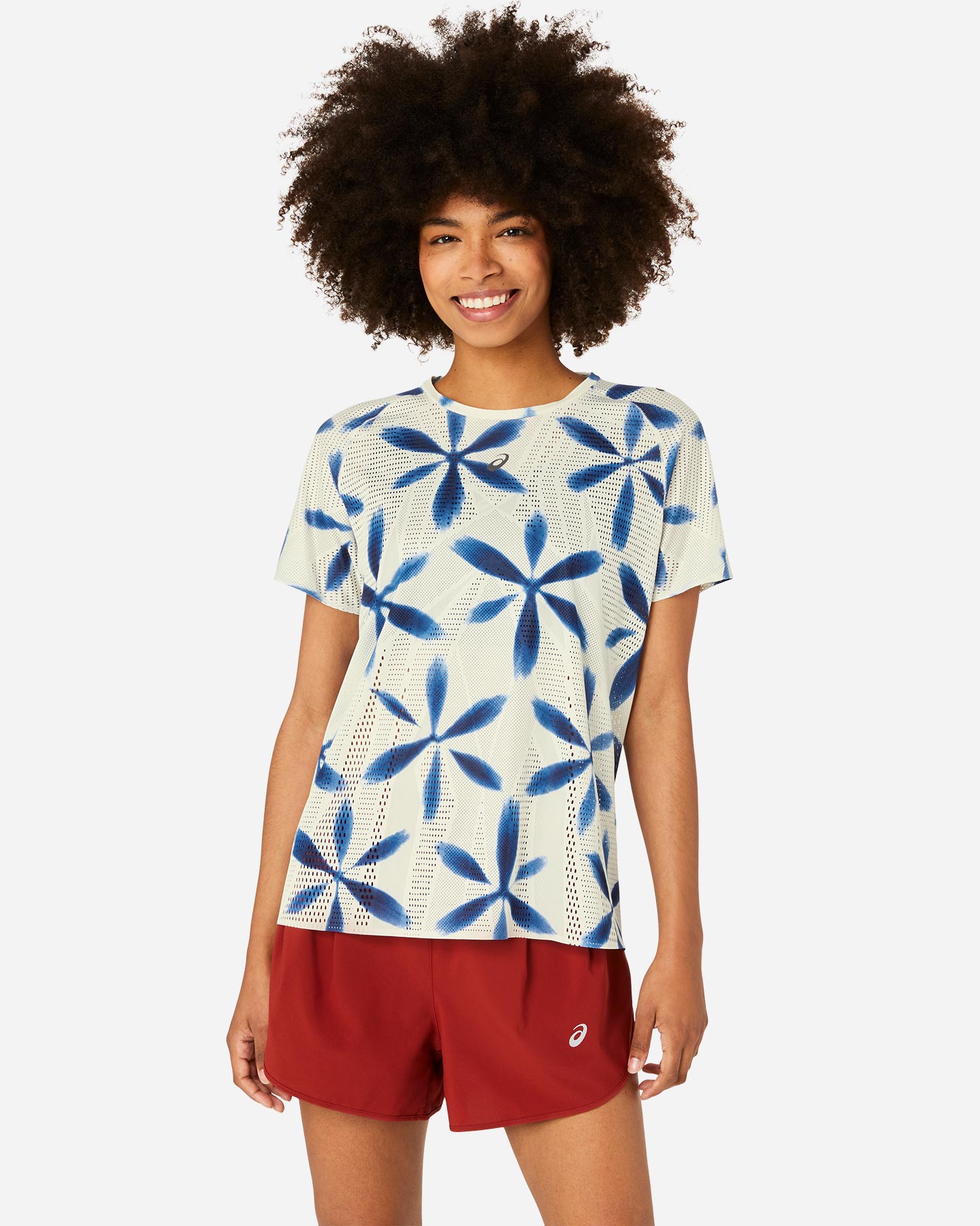 T-shirt running ASICS Metarun Shibori donna