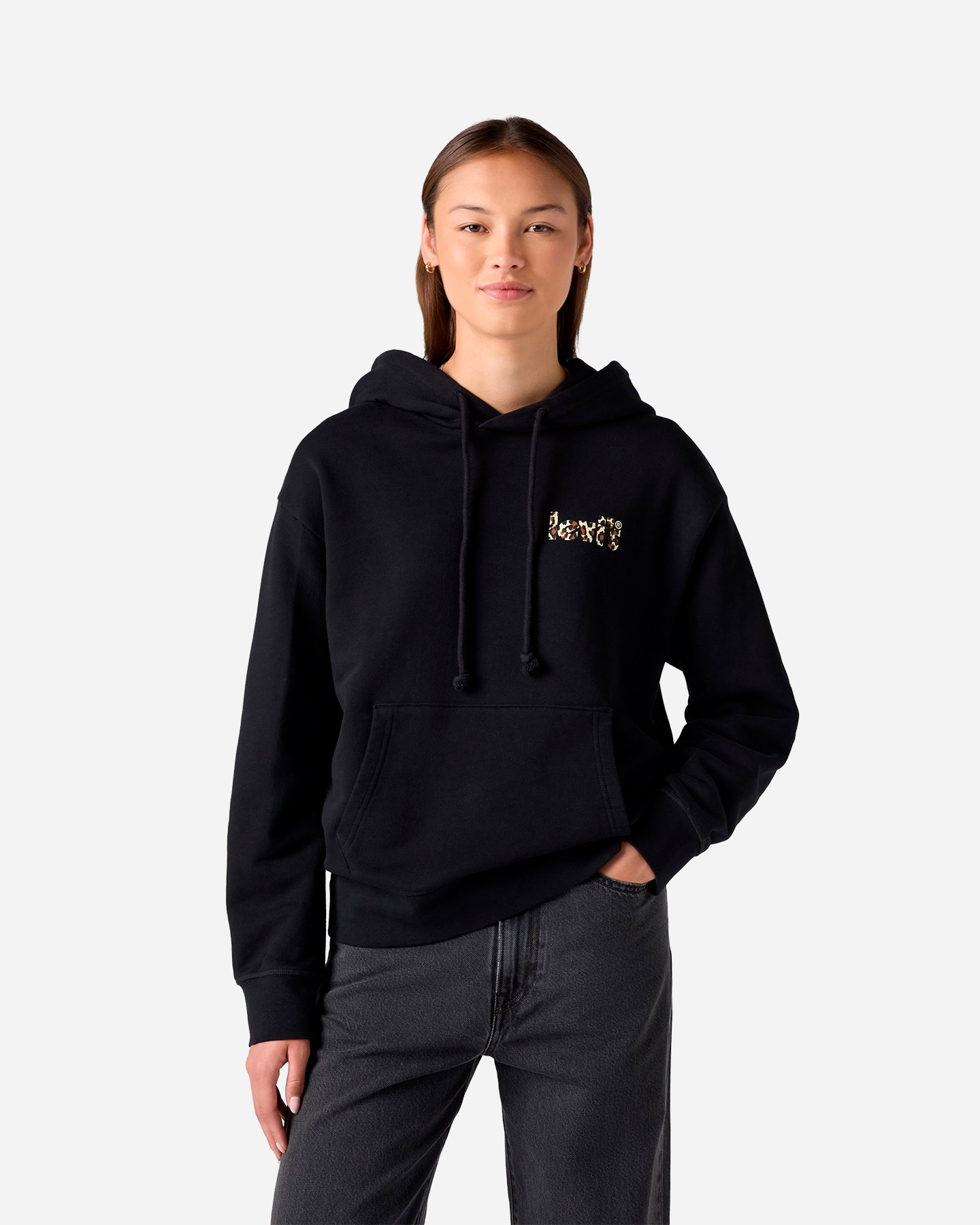 Felpa LEVI'S LOGO CHEST W - Nero - 2 | Cisalfa Sport