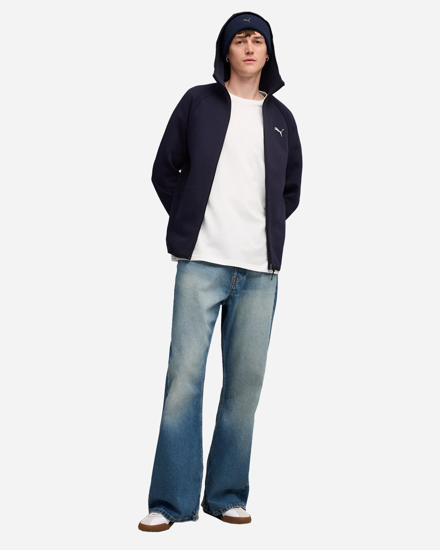 Felpa PUMA EVOSTRIPE M - Blu Navy - 4 | Cisalfa Sport