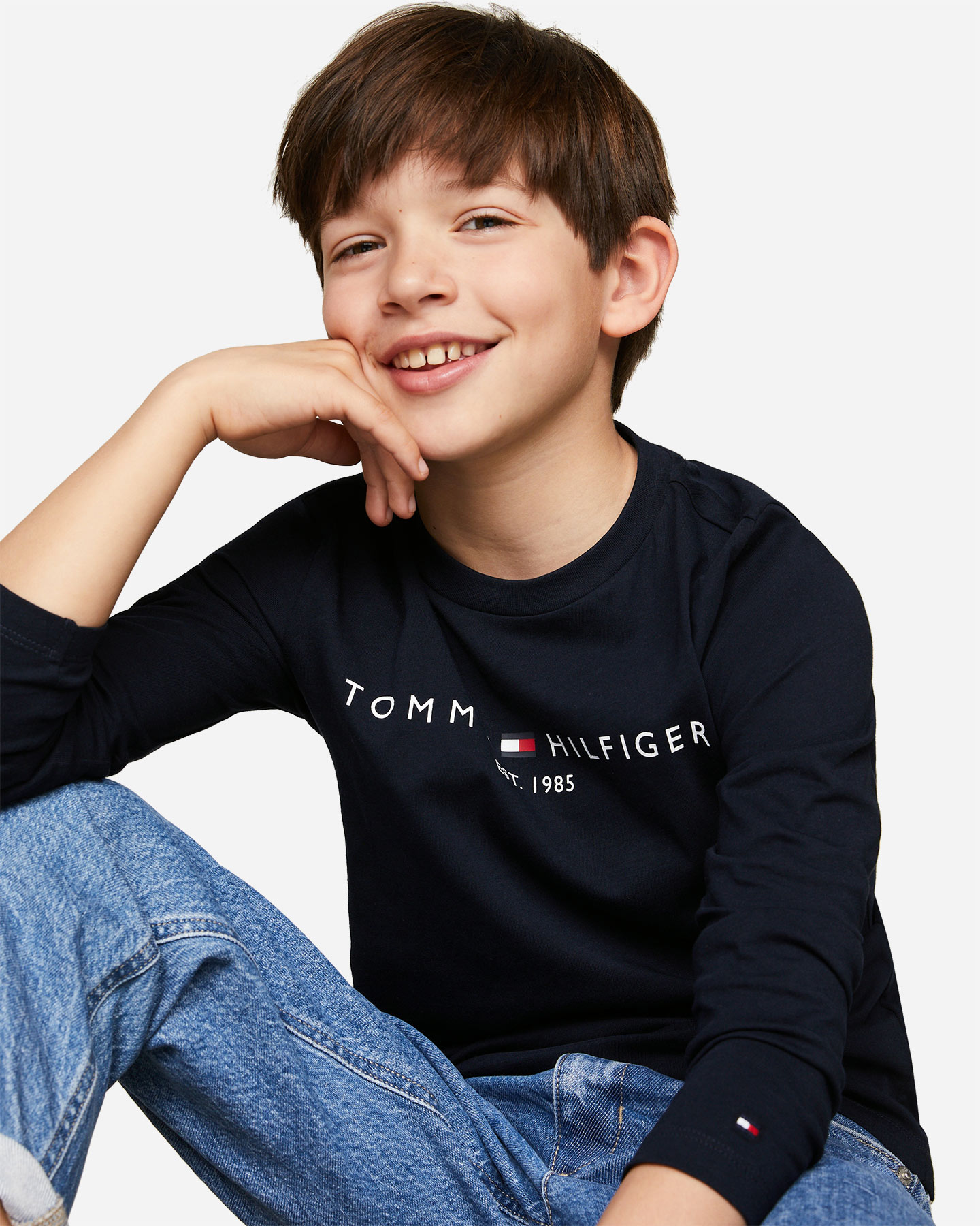 T-shirt TOMMY HILFIGER ESSENTIAL DEEP JR - 8 | Cisalfa Sport