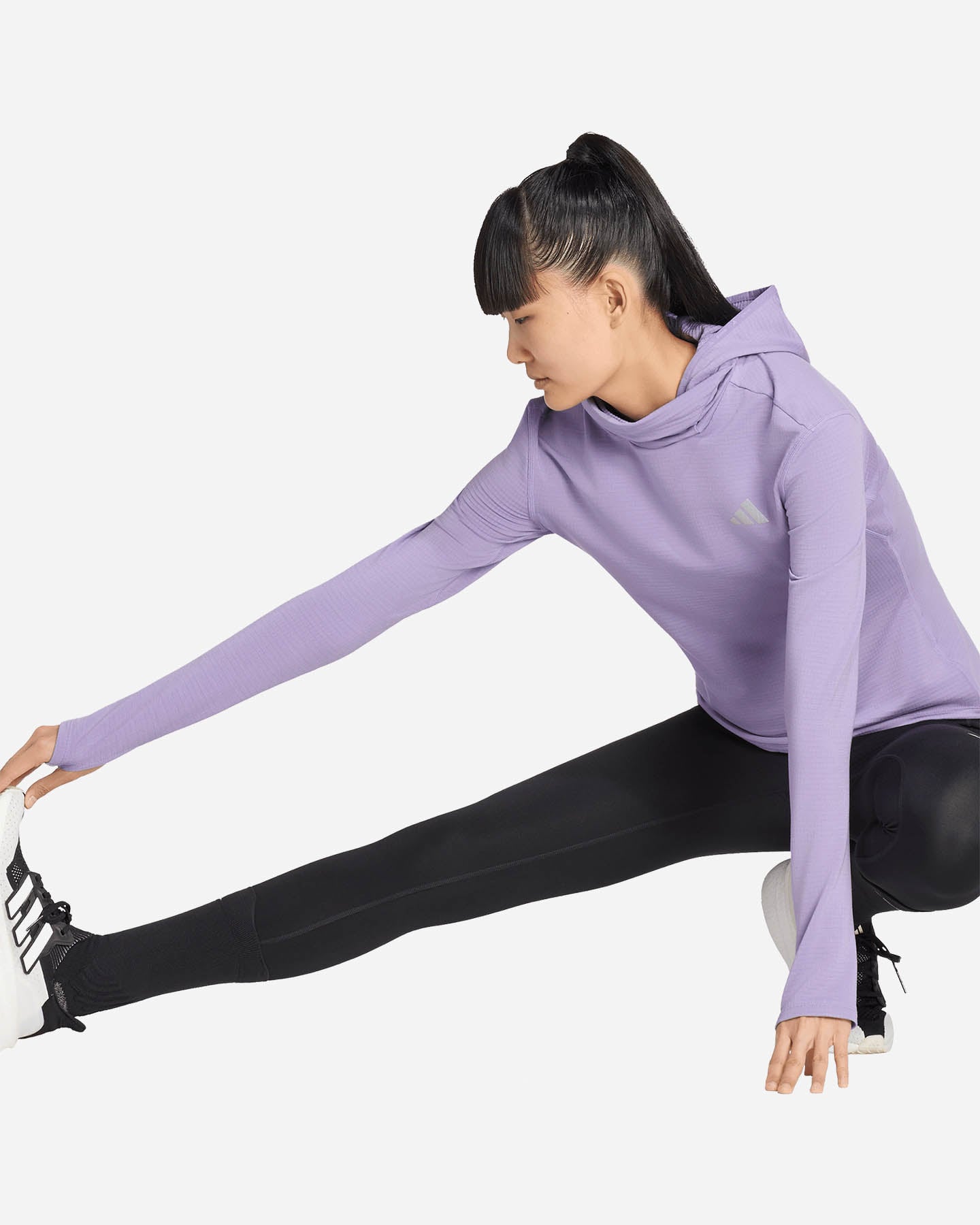 Maglia running ADIDAS ADI365 RUNNING ESSENTIALS WINTERISED W - Viola - 2 | Cisalfa Sport