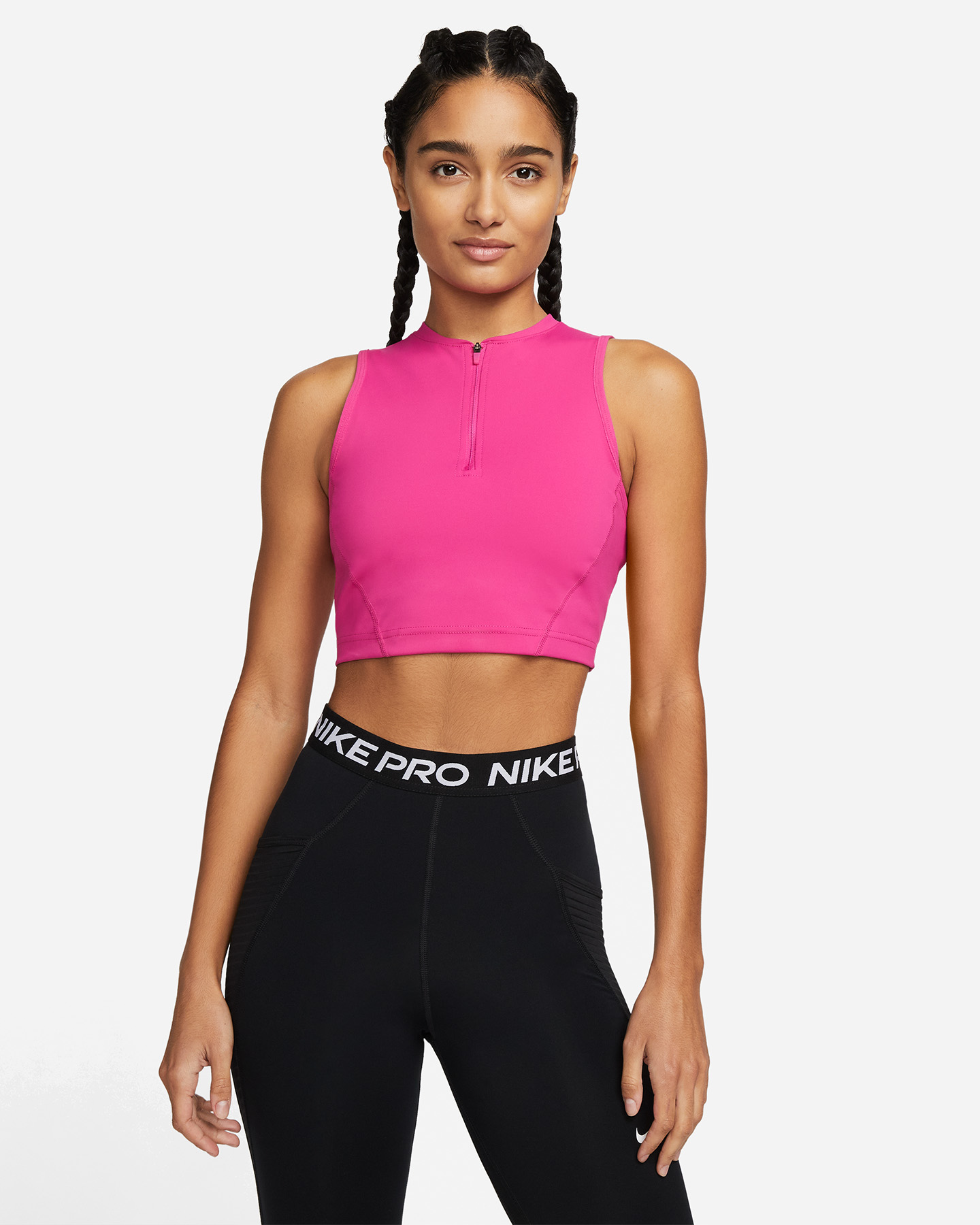 Canotta training NIKE DRI FIT PRO W - Rosa - 0 | Cisalfa Sport