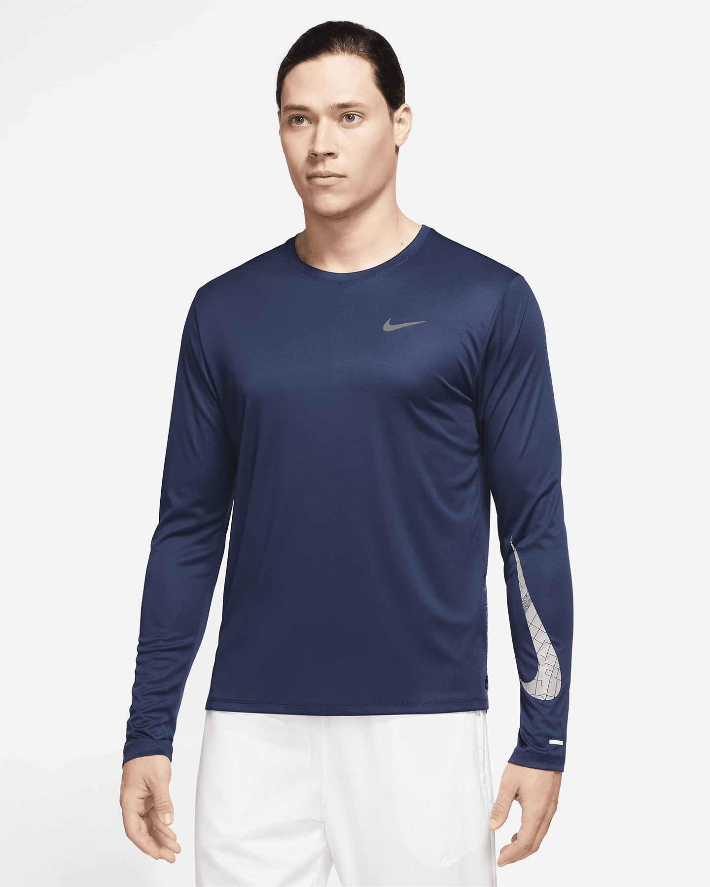 Maglia running NIKE RUNDIVISION MILER FLASH M - Blu - 0 | Cisalfa Sport