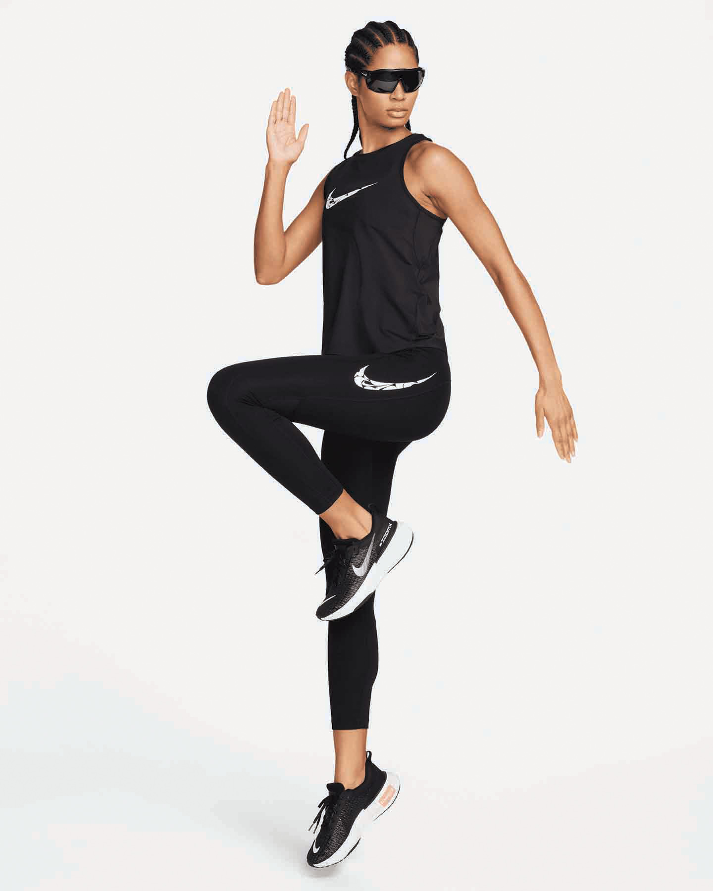 Canotta running NIKE SWOOSH W - Nero - 3 | Cisalfa Sport