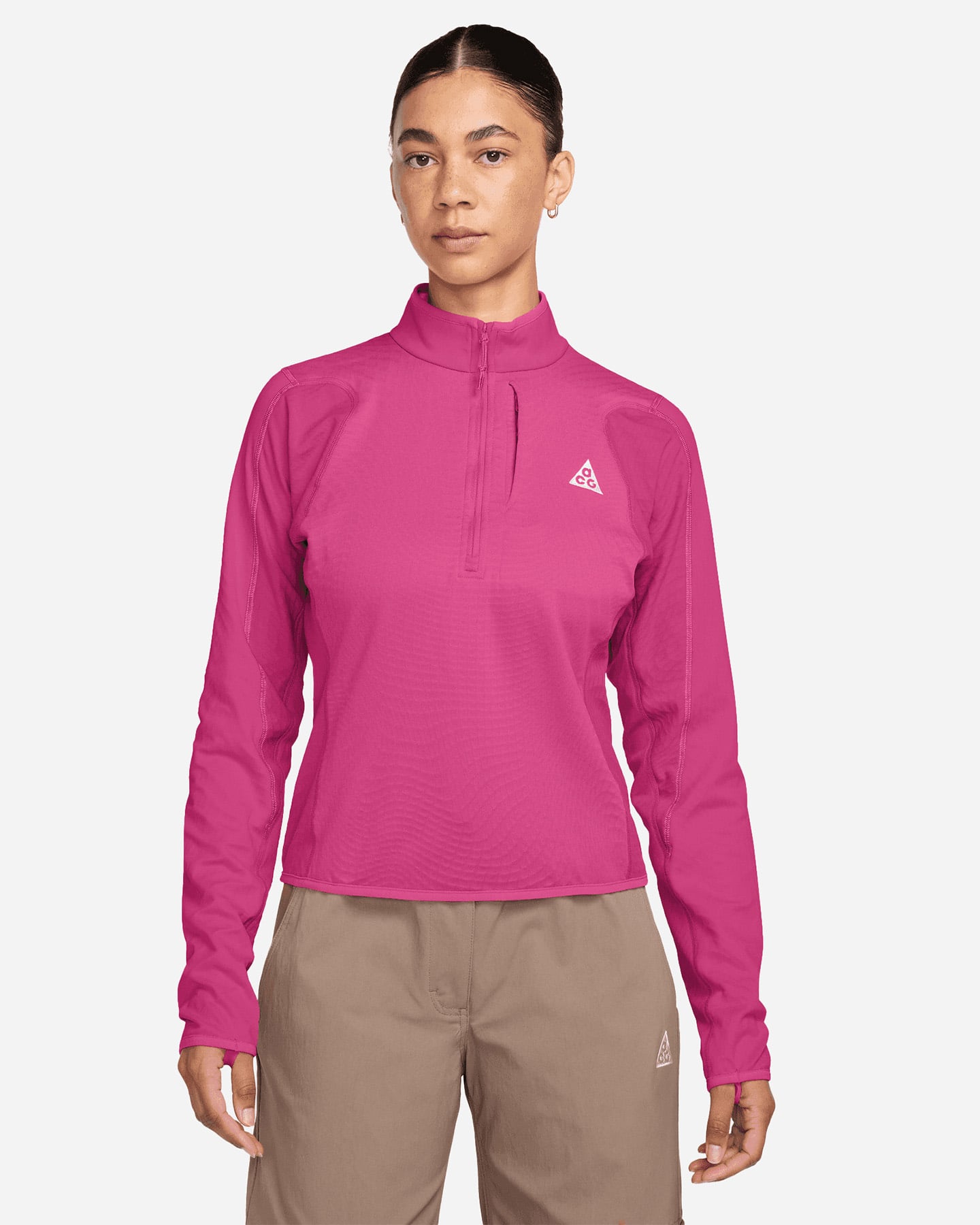 Acg Wild Grid W - Felpa - Donna - Rosa