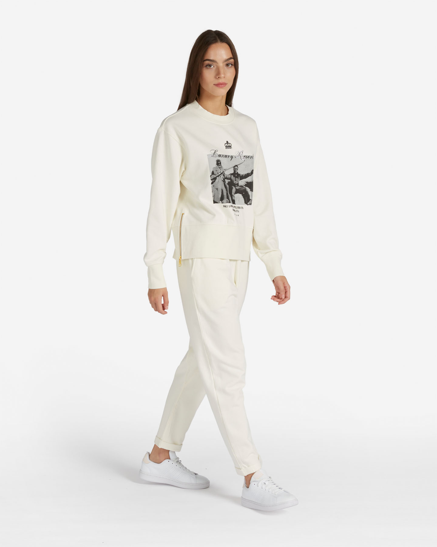 Felpa BEST COMPANY LUXERY RESORT W - Bianco - 3 | Cisalfa Sport