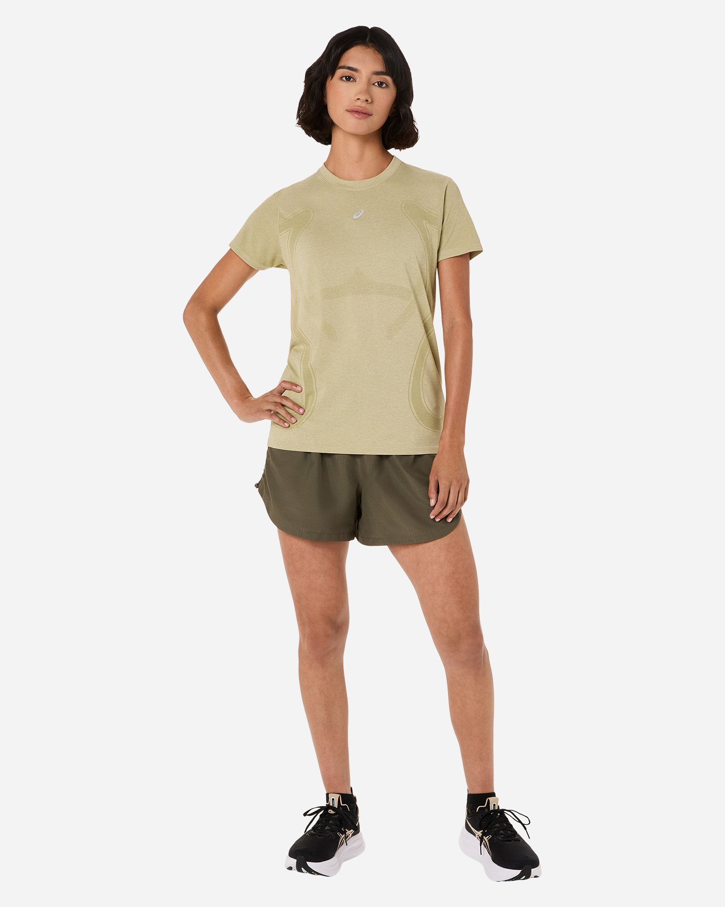 T-shirt running ASICS ROAD SEAMLESS W - Verde - 2 | Cisalfa Sport