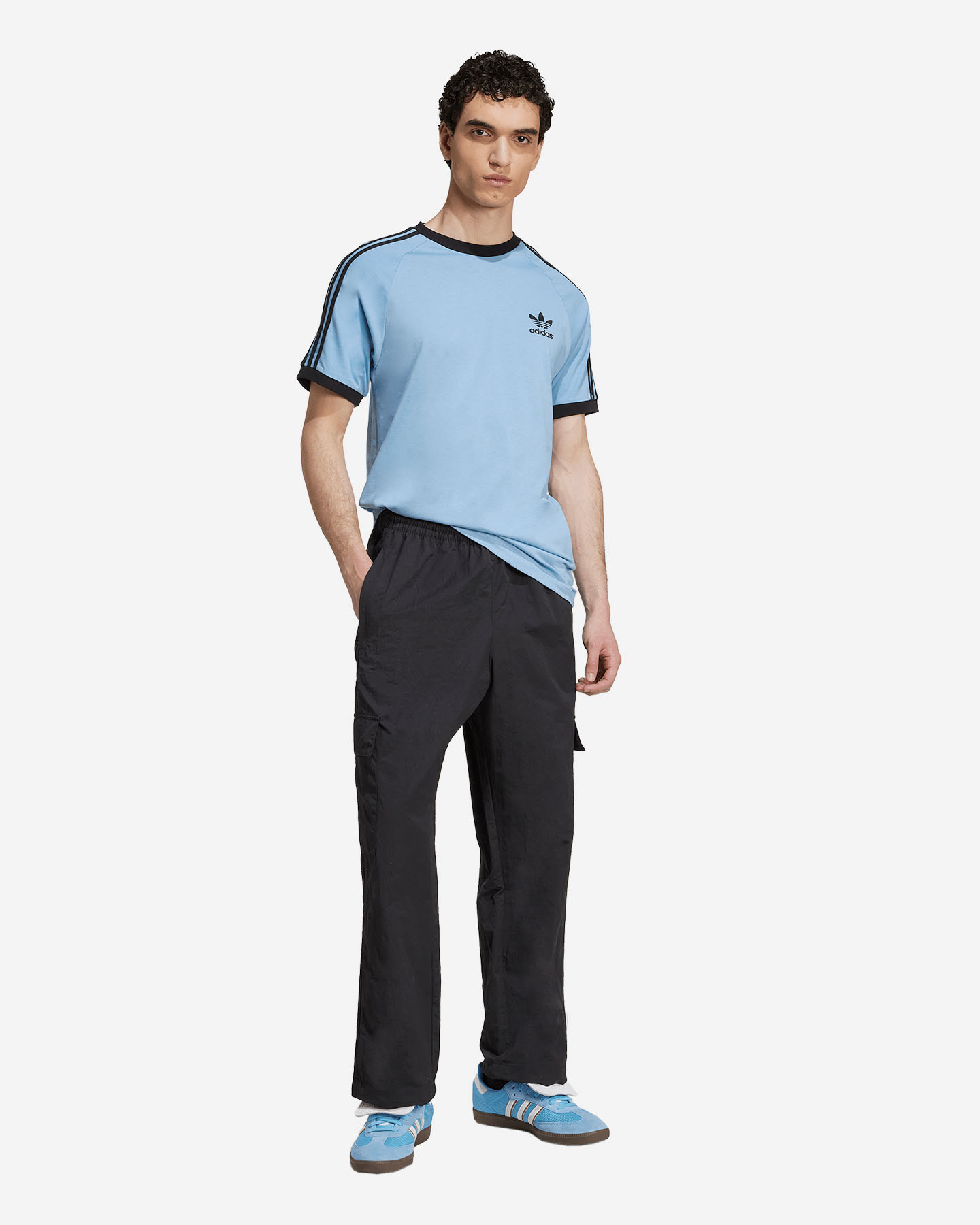 T-shirt ADIDAS 3STRIPES M - Azzurro - 3 | Cisalfa Sport