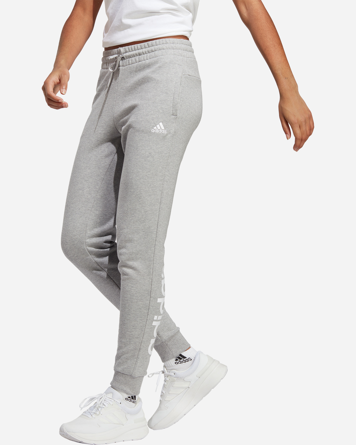 Pantalone ADIDAS LOGO LINEAR W - Grigio - 1 | Cisalfa Sport
