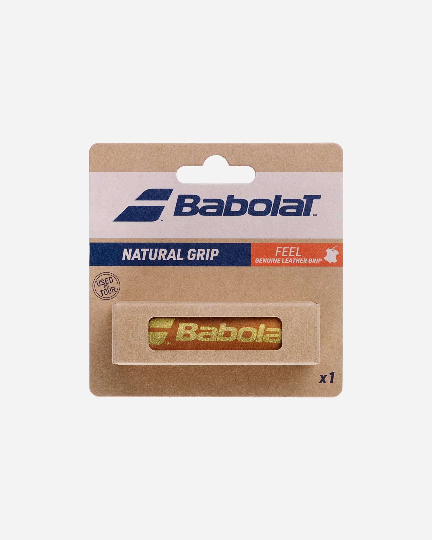 Grip tennis BABOLAT NATURAL GRIP  - Marrone - 0 | Cisalfa Sport
