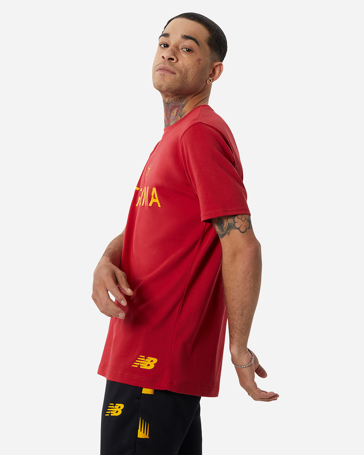 Abbigliamento calcio ufficiale NEW BALANCE ROMA GRAPHIC 22-23 M - Color mix - 3 | Cisalfa Sport