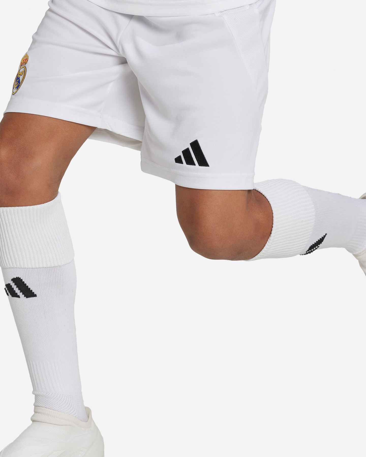 Pantaloncini calcio ufficiali ADIDAS REAL MADRID HOME 24-25 JR - Bianco - 5 | Cisalfa Sport