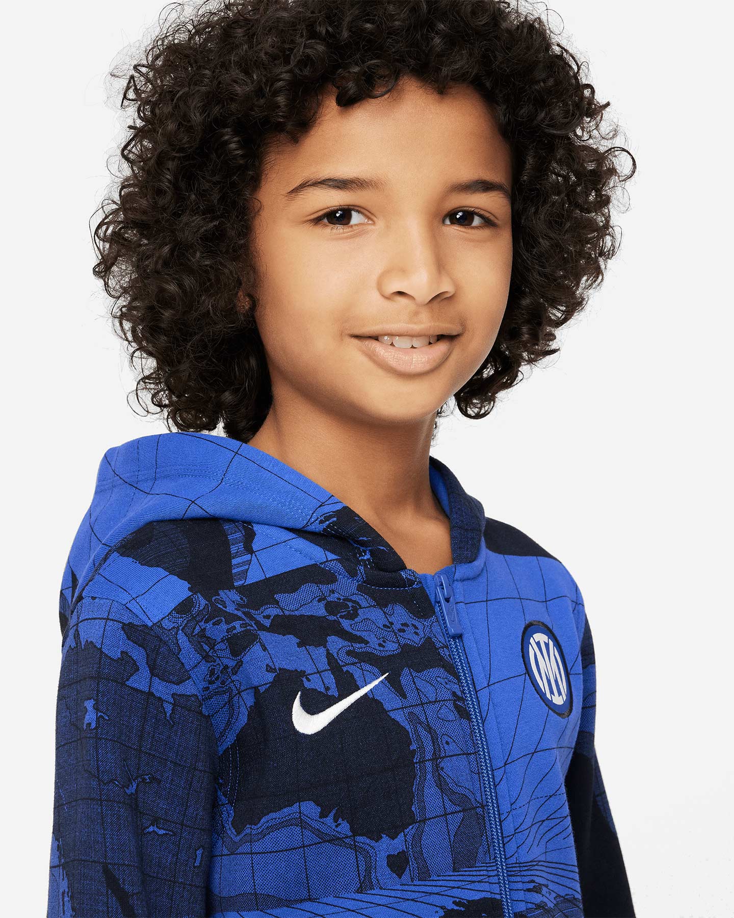 Abbigliamento calcio NIKE INTER HOOD FZ JR - S5456754-480 - 3 | Cisalfa Sport