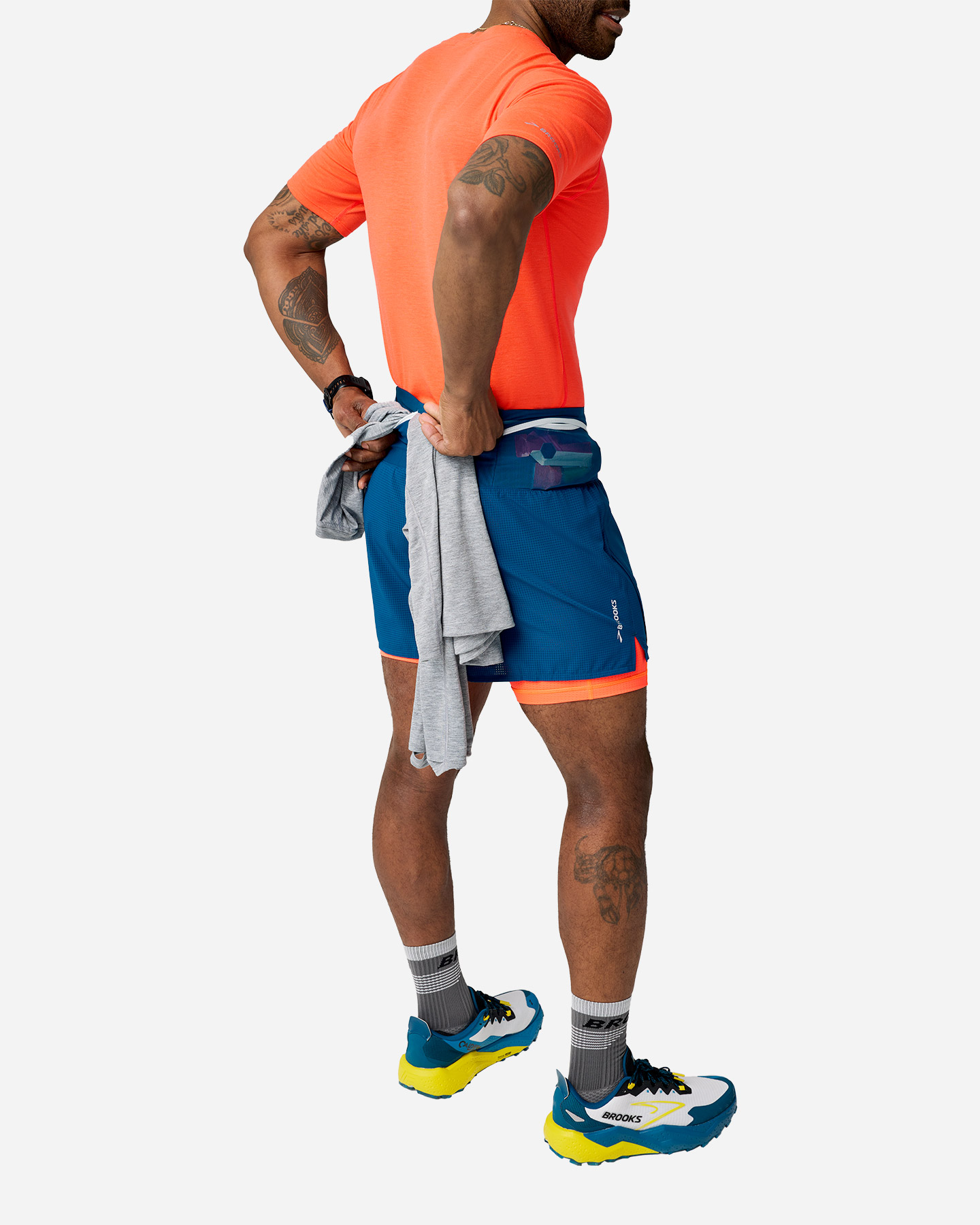 Short running BROOKS HIGH POINT 2IN1 M - Color mix - 2 | Cisalfa Sport