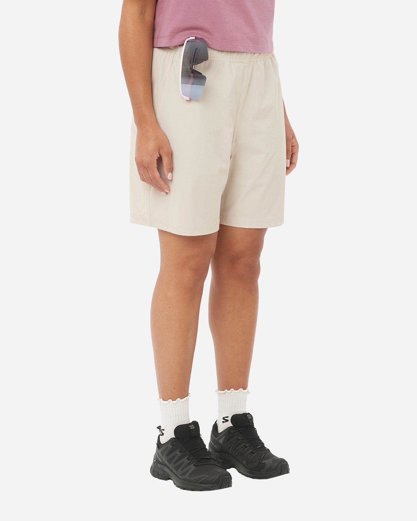 Pantaloncini SALOMON WAYFARER EASE 2.0 W - Bianco - 1 | Cisalfa Sport