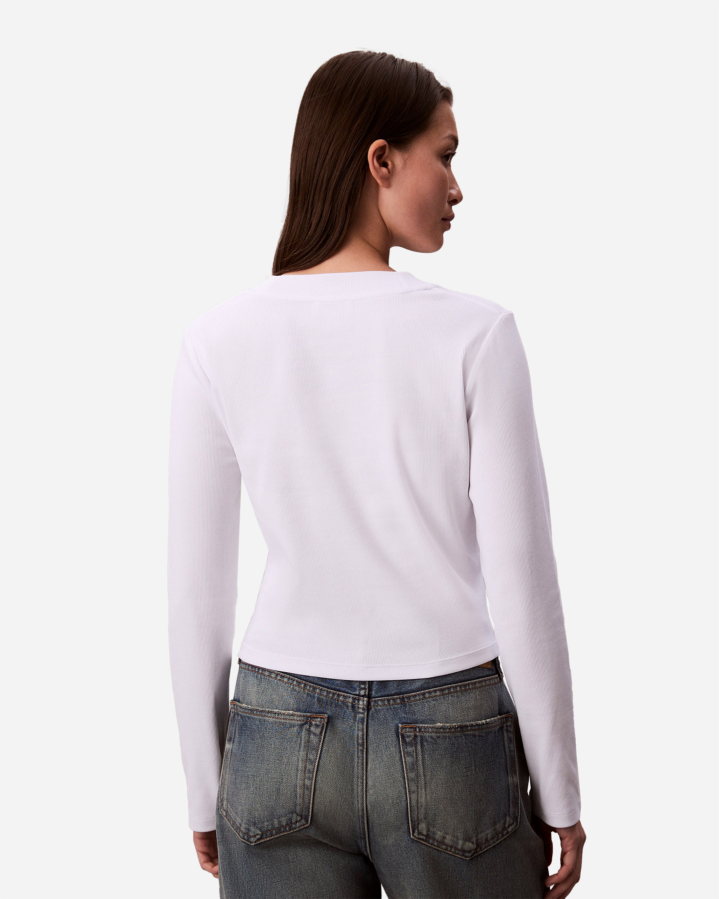 T-shirt CALVIN KLEIN JEANS LOGO W - Bianco - 1 | Cisalfa Sport