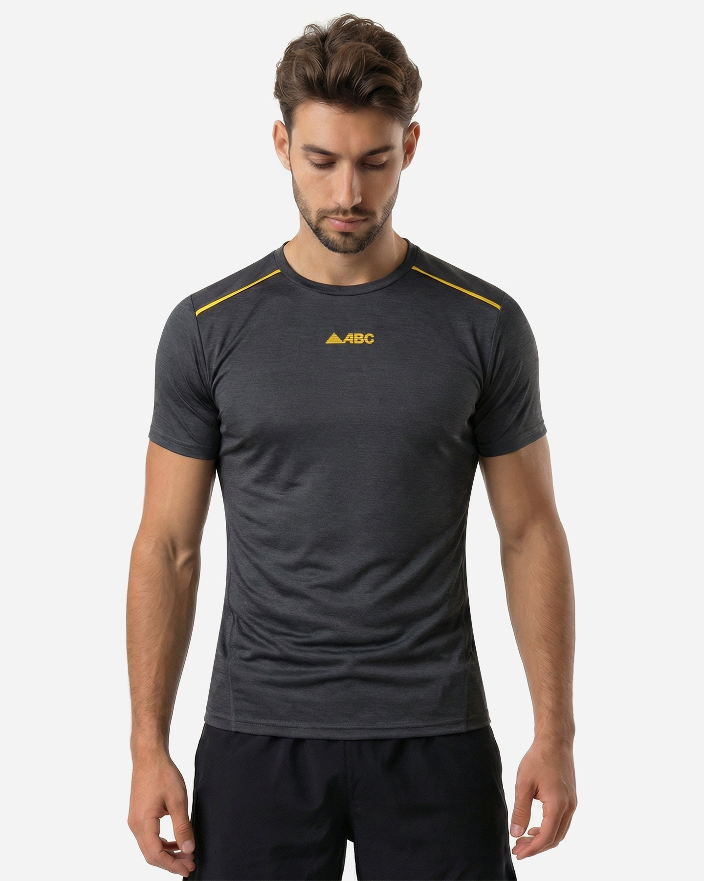 T-shirt running ABC TECH M - Nero - 2 | Cisalfa Sport