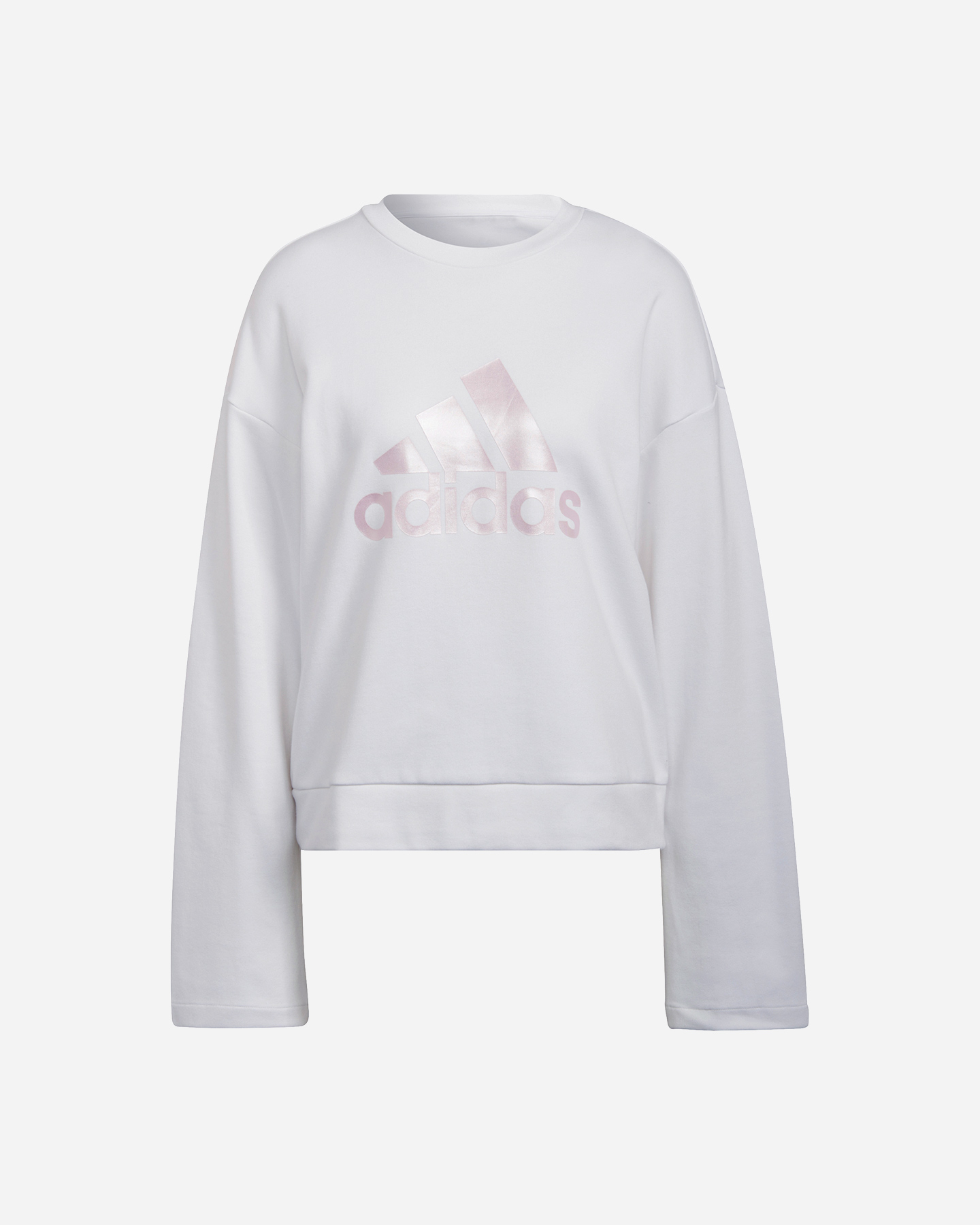 Felpa ADIDAS ROUND BIG LOGO W - Bianco - 0 | Cisalfa Sport