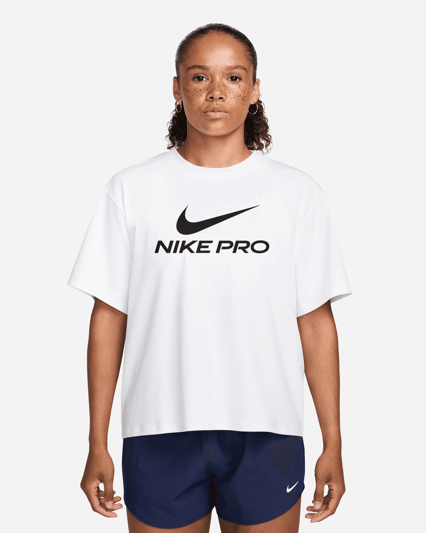 Dri Fit Pro W - T-shirt Training - Donna - Bianco
