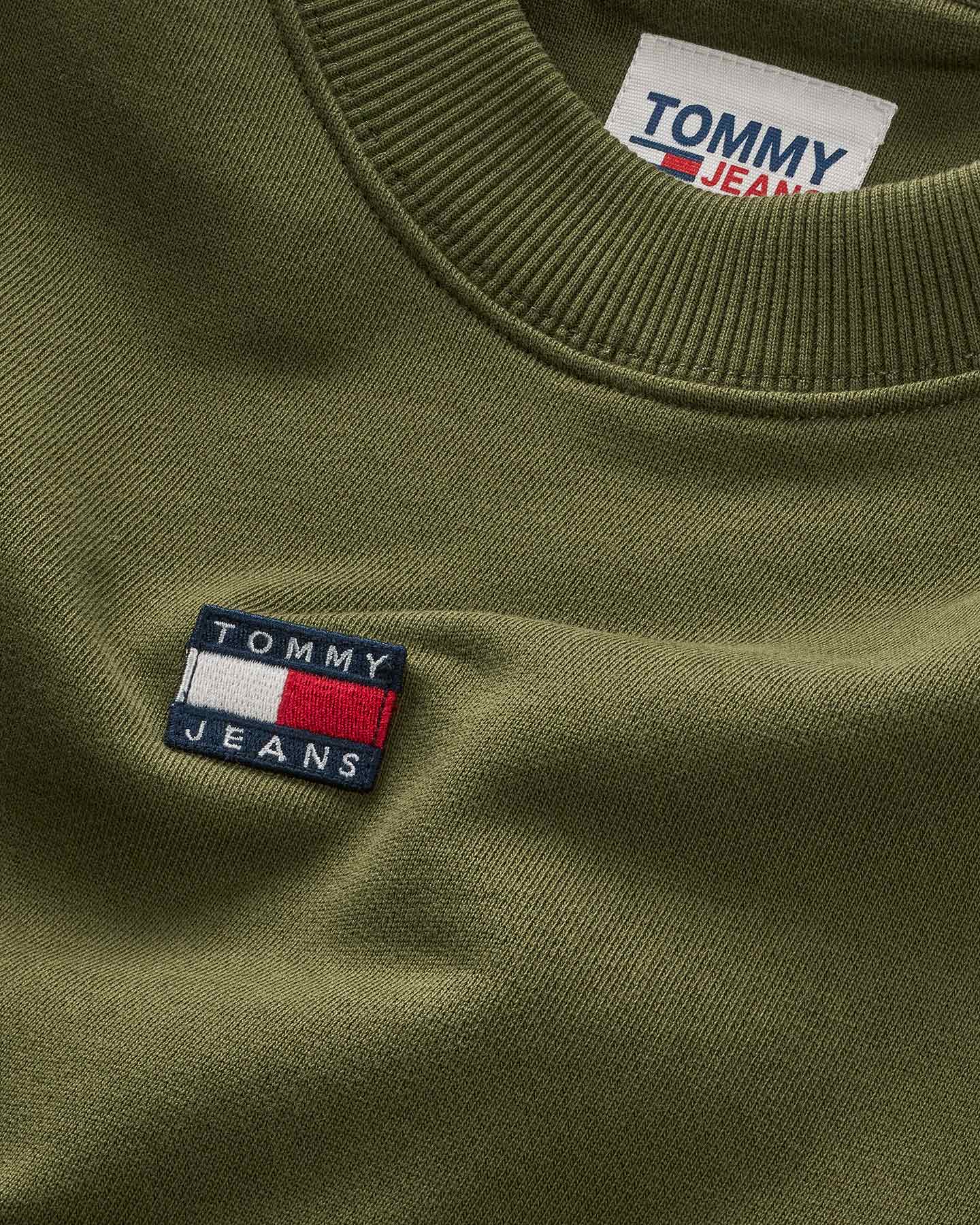 Felpa TOMMY HILFIGER LOGO BADGE M - Verde - 2 | Cisalfa Sport