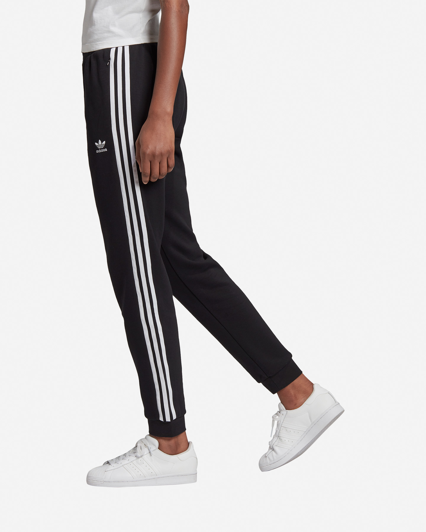 Pantalone ADIDAS ORIGINALS SLIM CUFFED W - Nero - 3 | Cisalfa Sport