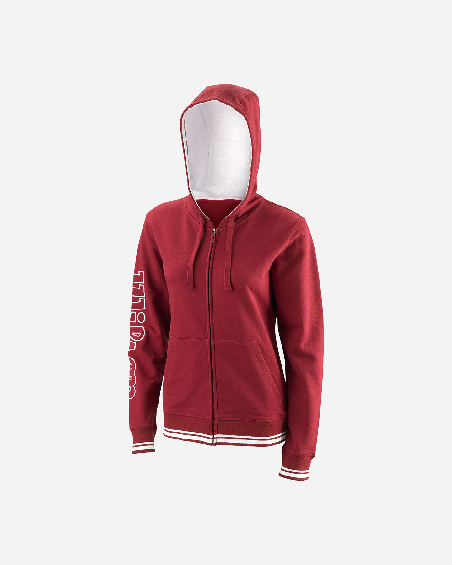Giacca tennis WILSON TEAM II FZ HOOD W - Rosso - 0 | Cisalfa Sport