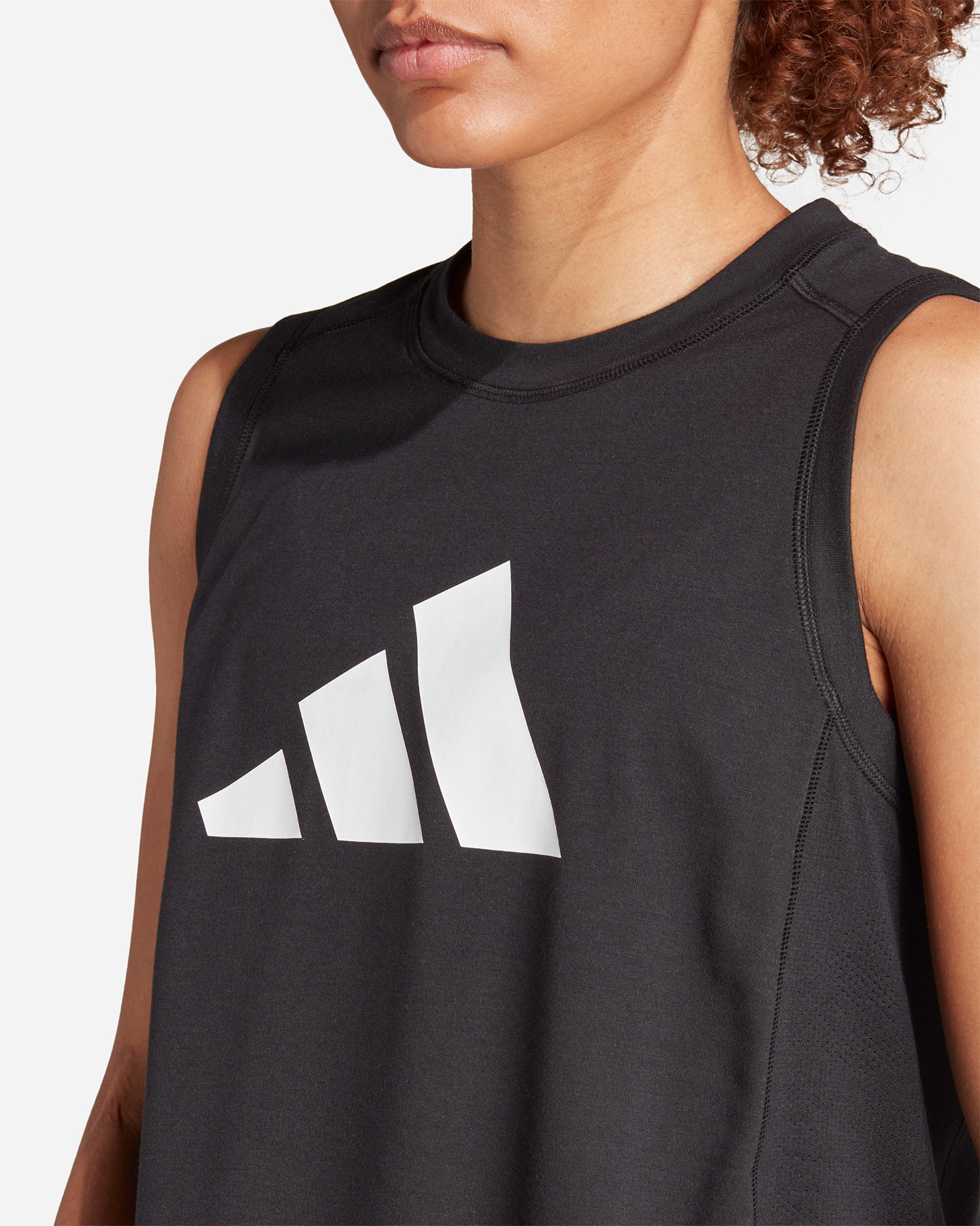 Canotta training ADIDAS BIG LOGO W - Rosa - 4 | Cisalfa Sport