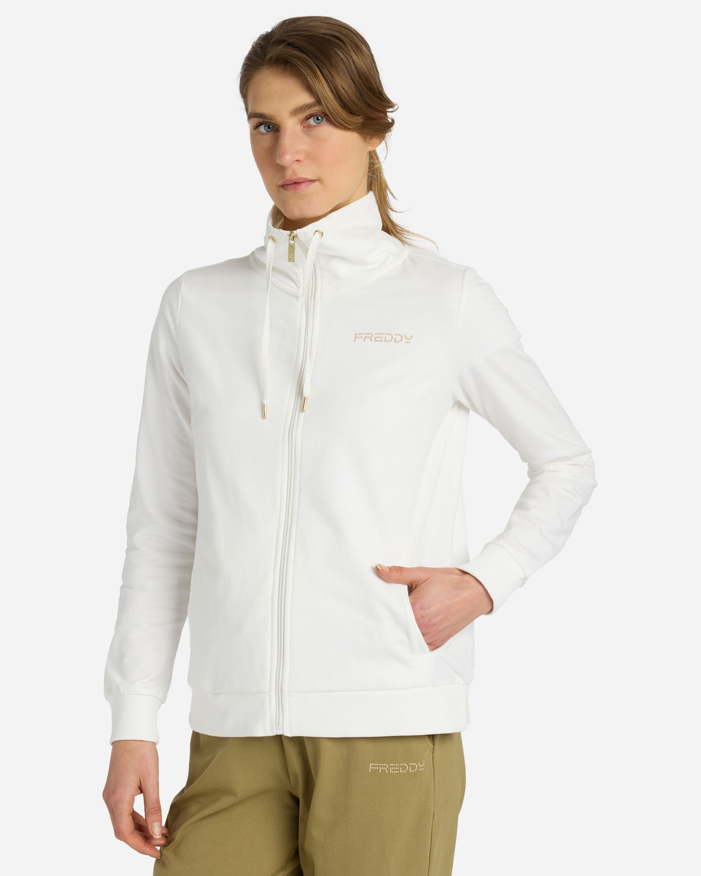 Felpa FREDDY SMALL LOGO W - Bianco - 1 | Cisalfa Sport