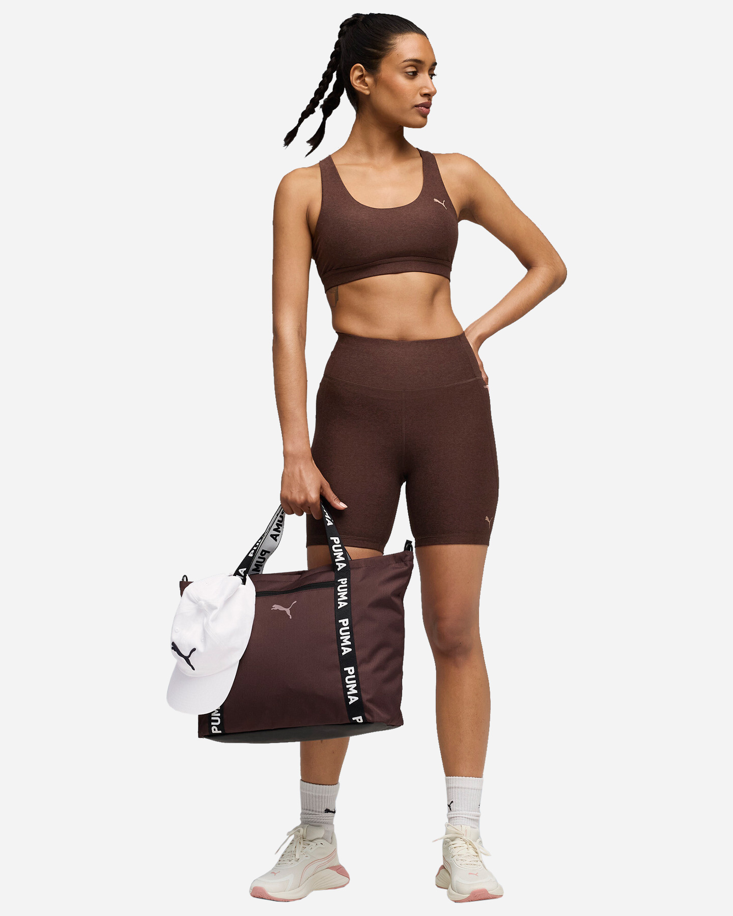 Short training PUMA CLOUDSPUN 6IN W - Marrone - 2 | Cisalfa Sport