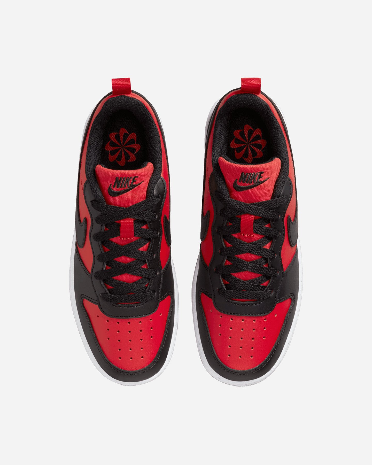 Scarpe sneakers NIKE COURT BOROUGH LOW RECRAFT GS JR - Rosso - 3 | Cisalfa Sport