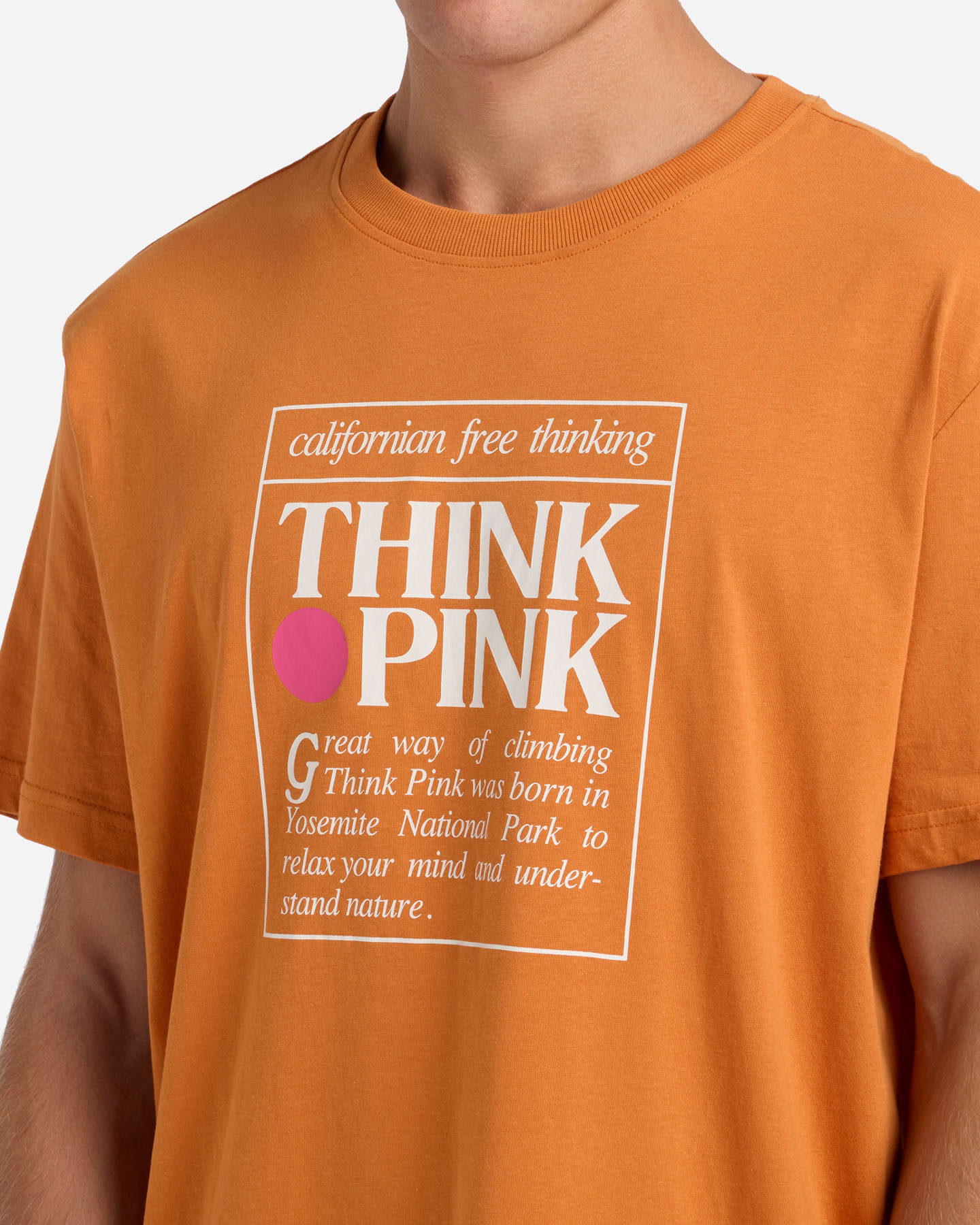 T-shirt THINK PINK BIG LOGO M - Arancione - 4 | Cisalfa Sport