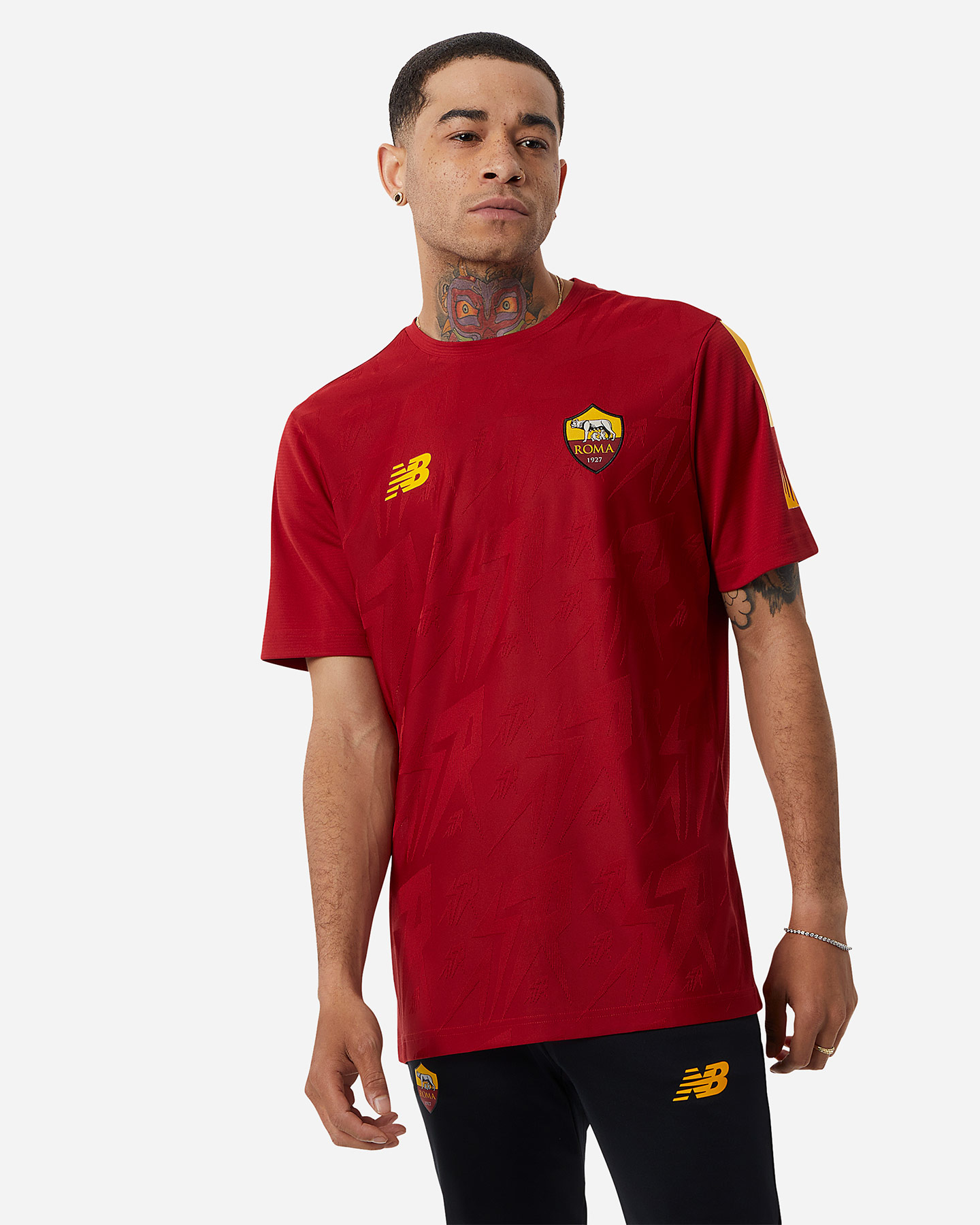 Maglia calcio ufficiale NEW BALANCE ROMA PREMATCH HOME 22-23 M - 2 | Cisalfa Sport