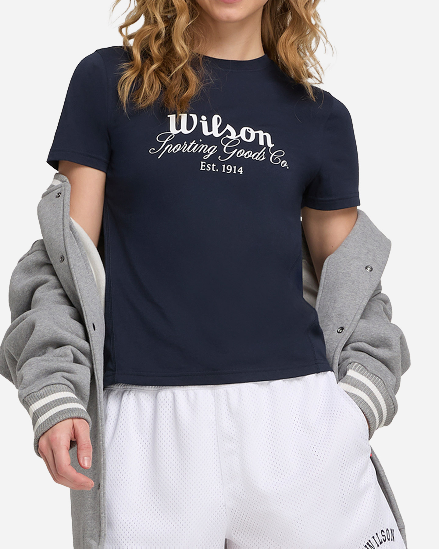 T-shirt tennis WILSON EASY W - Blu Navy - 1 | Cisalfa Sport