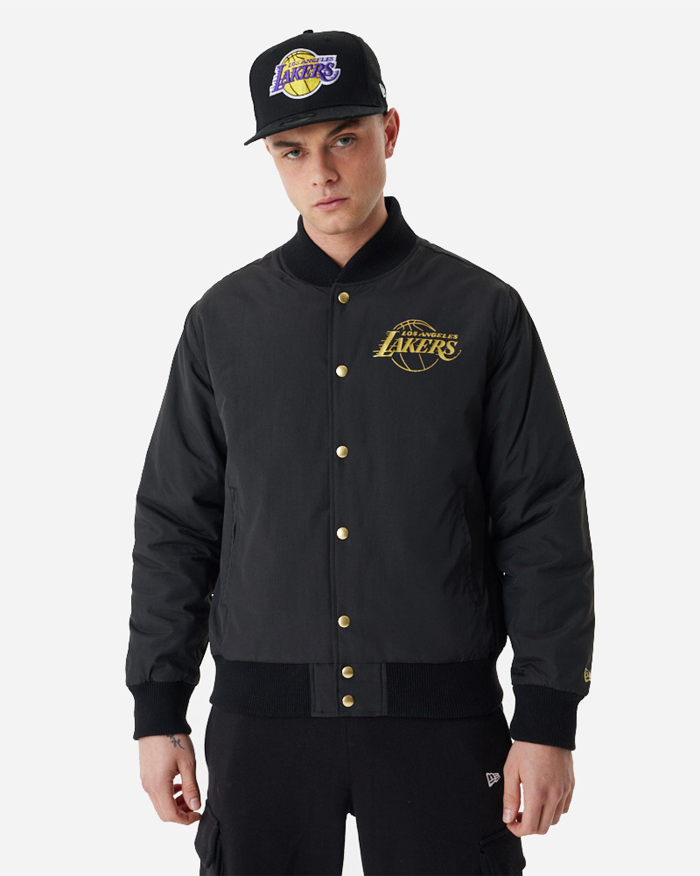 Felpa NEW ERA SCRIPT GOLD BP LOS ANGELES LAKERS M - Nero - 0 | Cisalfa Sport