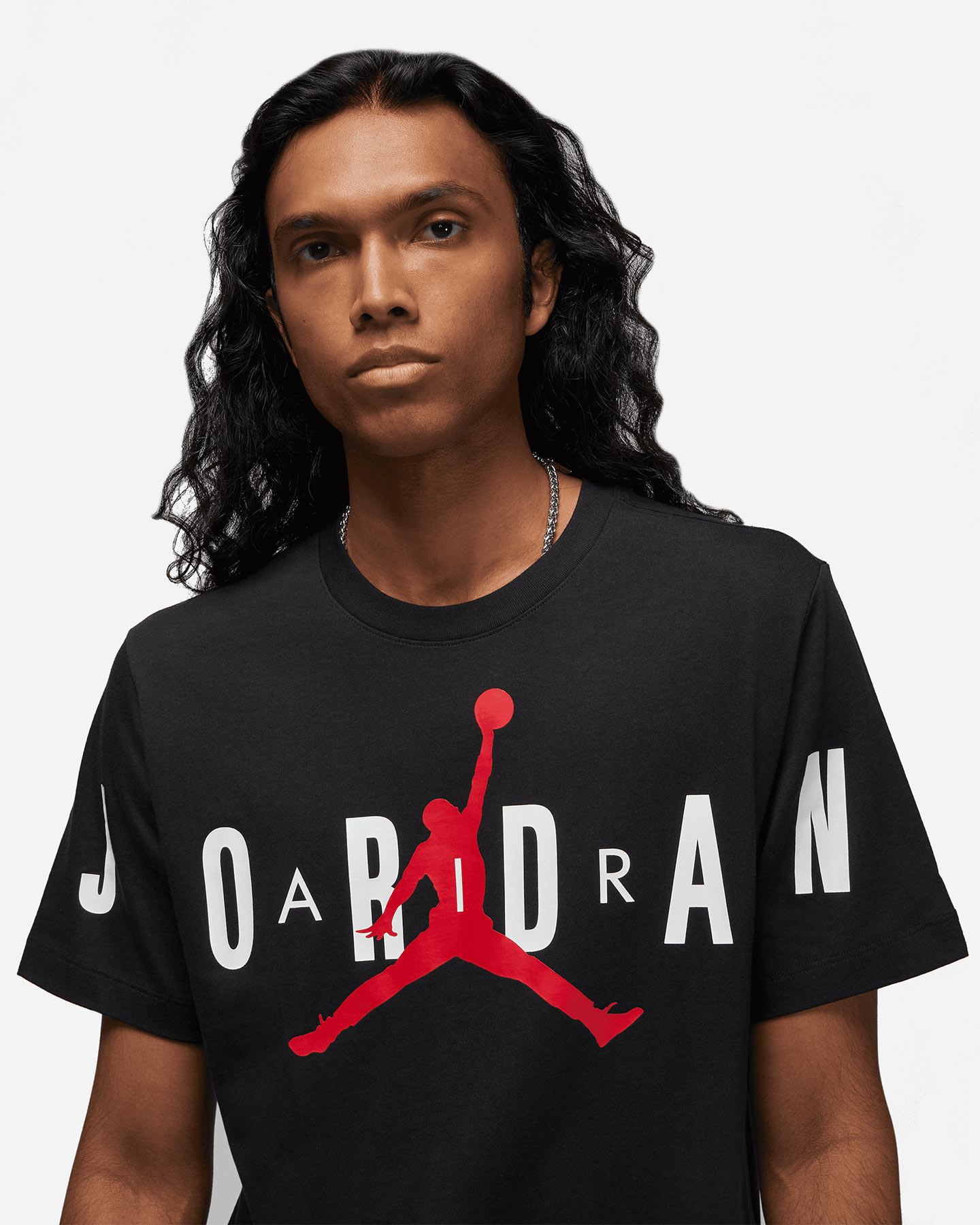 Maglia basket NIKE JORDAN AIR STRETCH CREW M - Nero - 2 | Cisalfa Sport